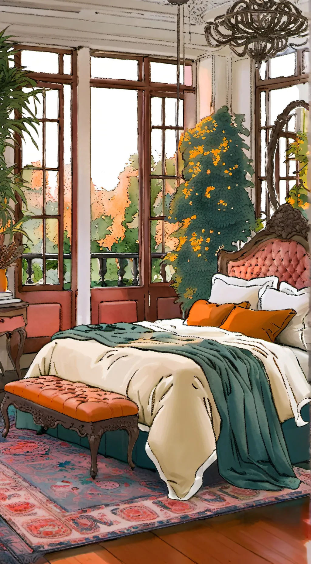 ai character: sleep over  background