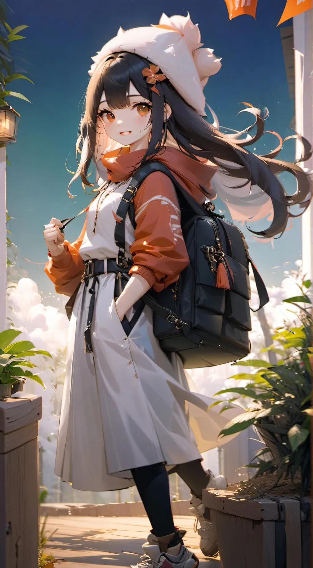 ai character: gassy girl background