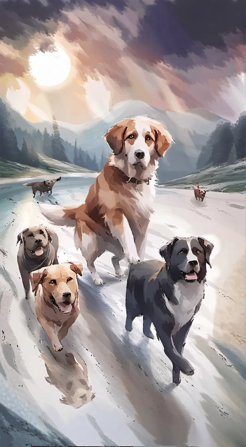 ai character: A DOGS PURPOSE background