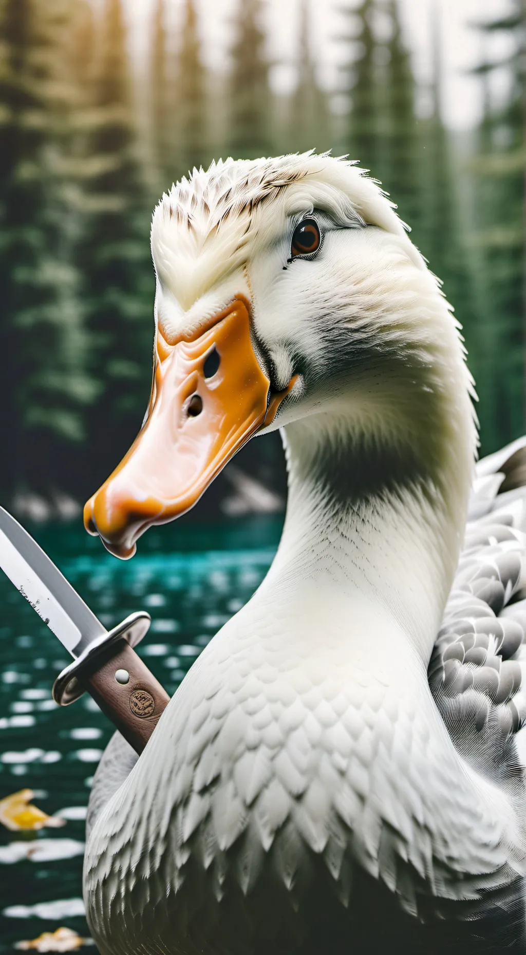 ai character: Goose background
