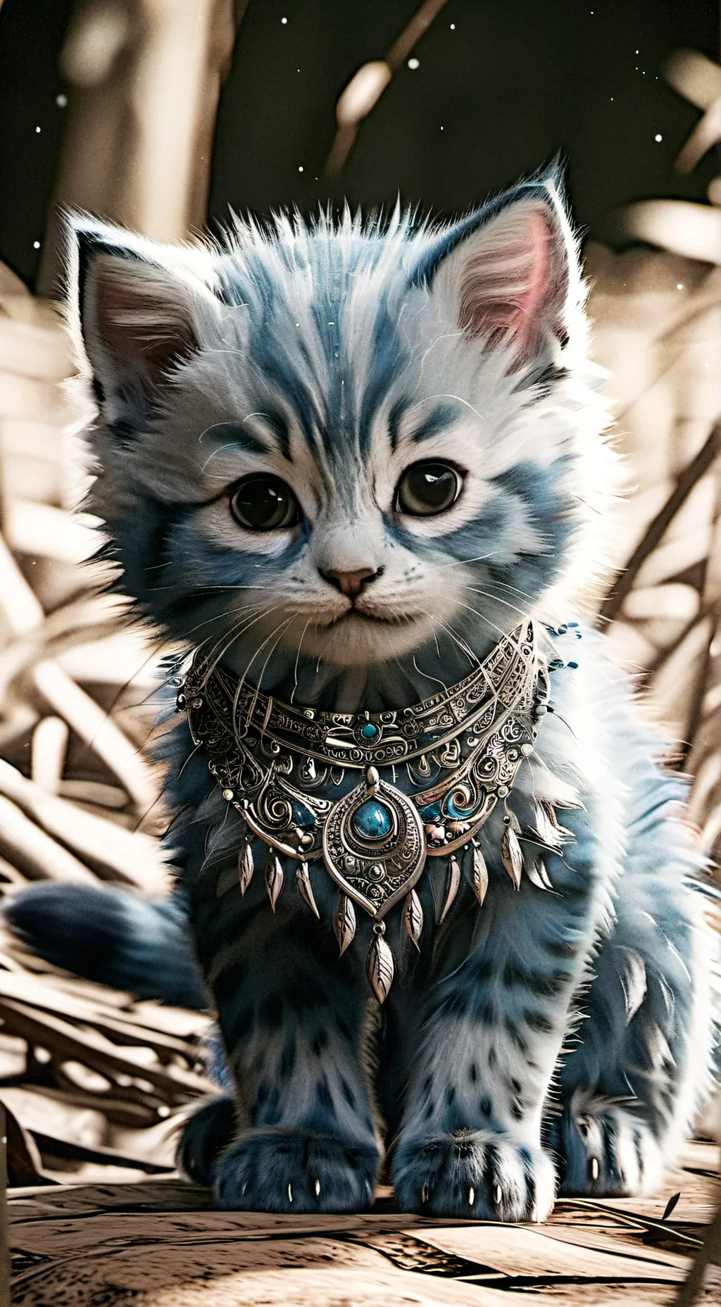 ai character: Names kitty  background