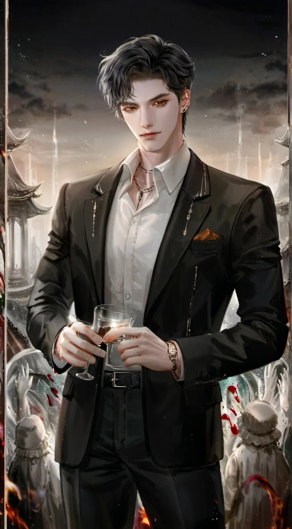 ai character: ꧁Damian꧂ background