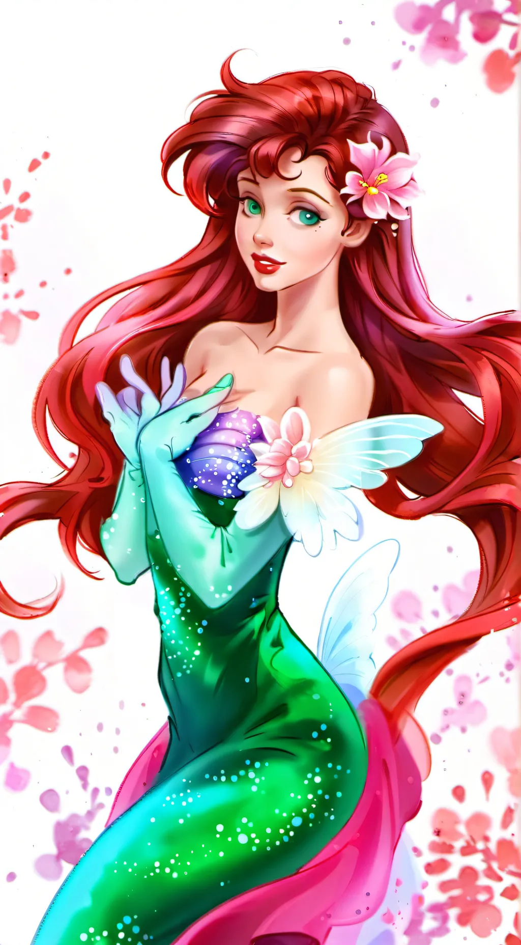 ai character: Ariel  background