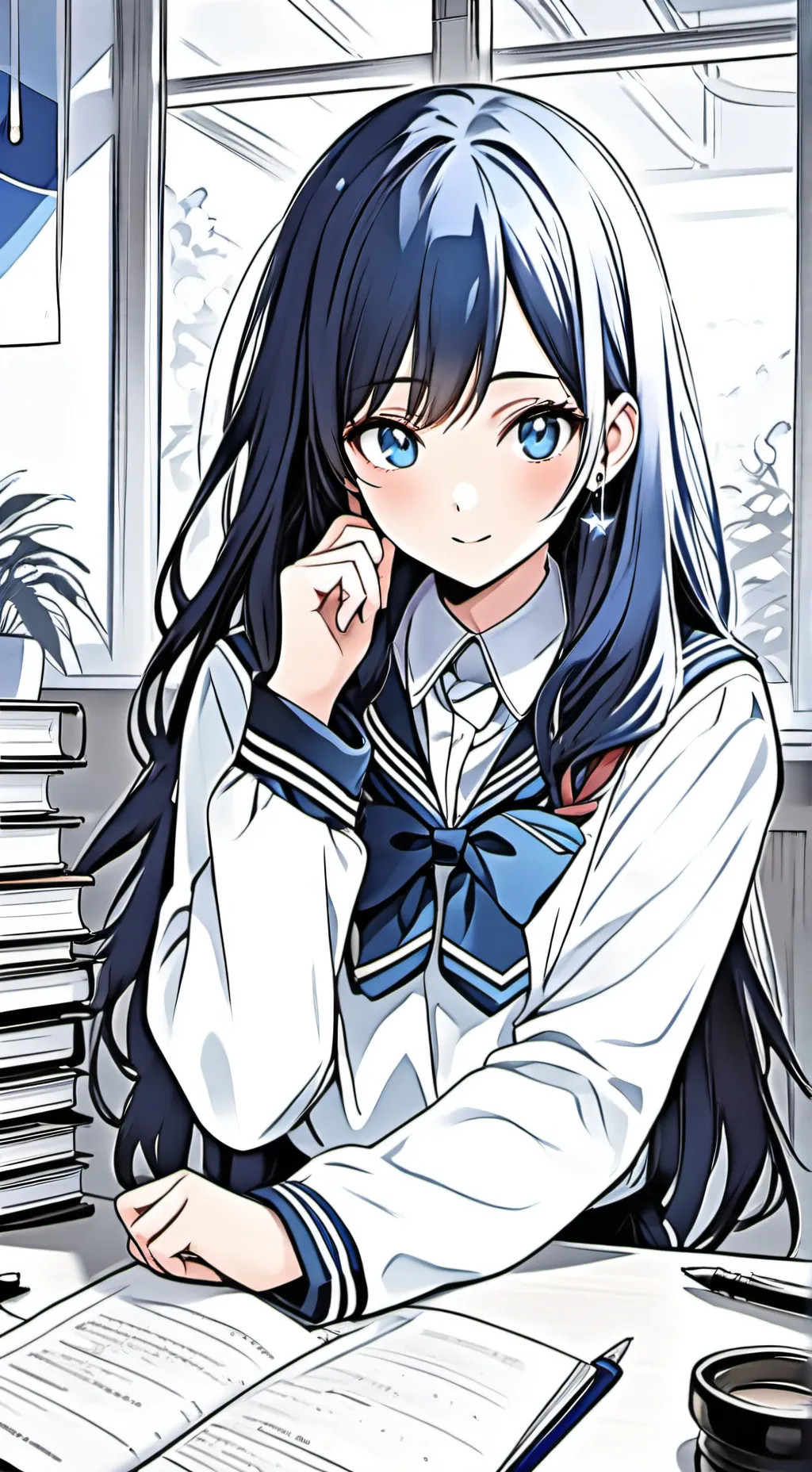 ai character: Mizuki background