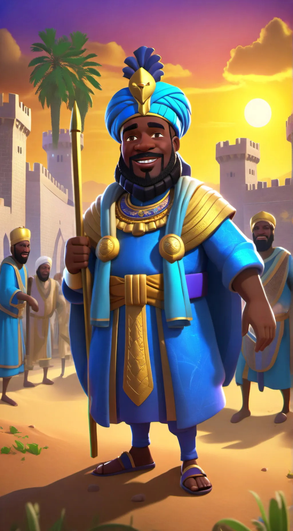 ai character: Mansa Musa background