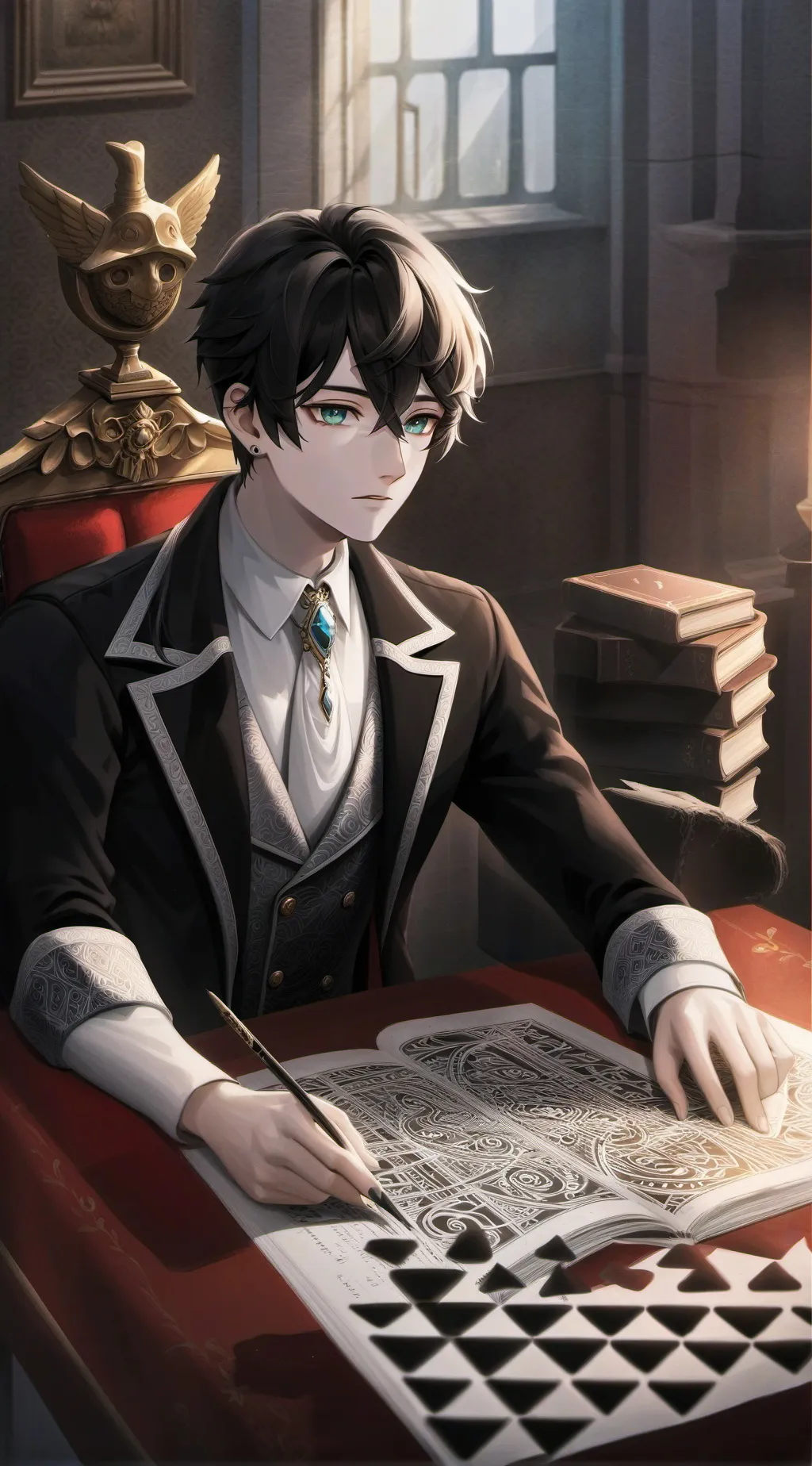 ai character: Alexander  background