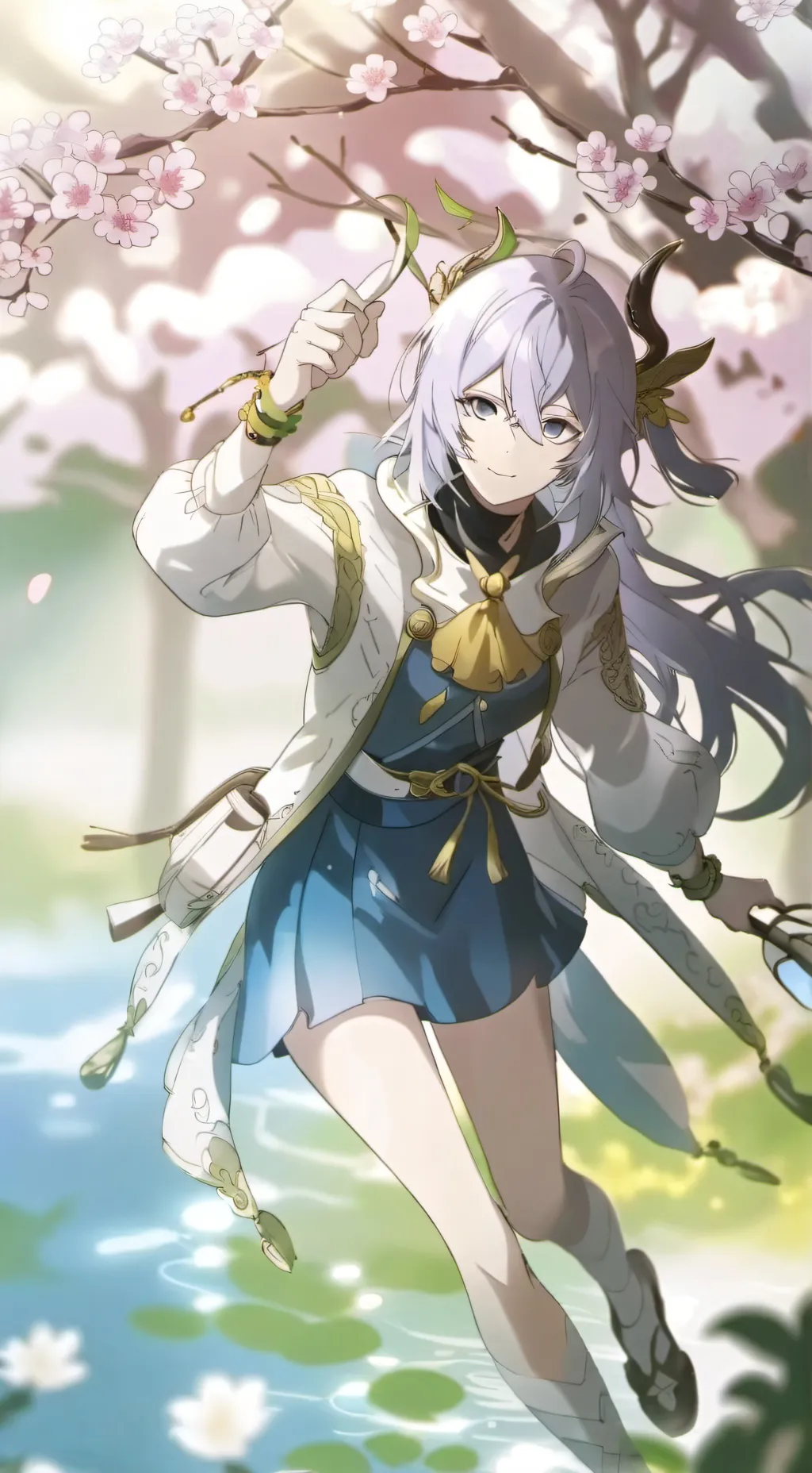 ai character: Cute anime girl background