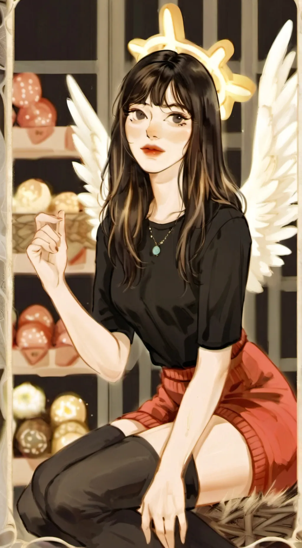 ai character: Lori Uthamie background