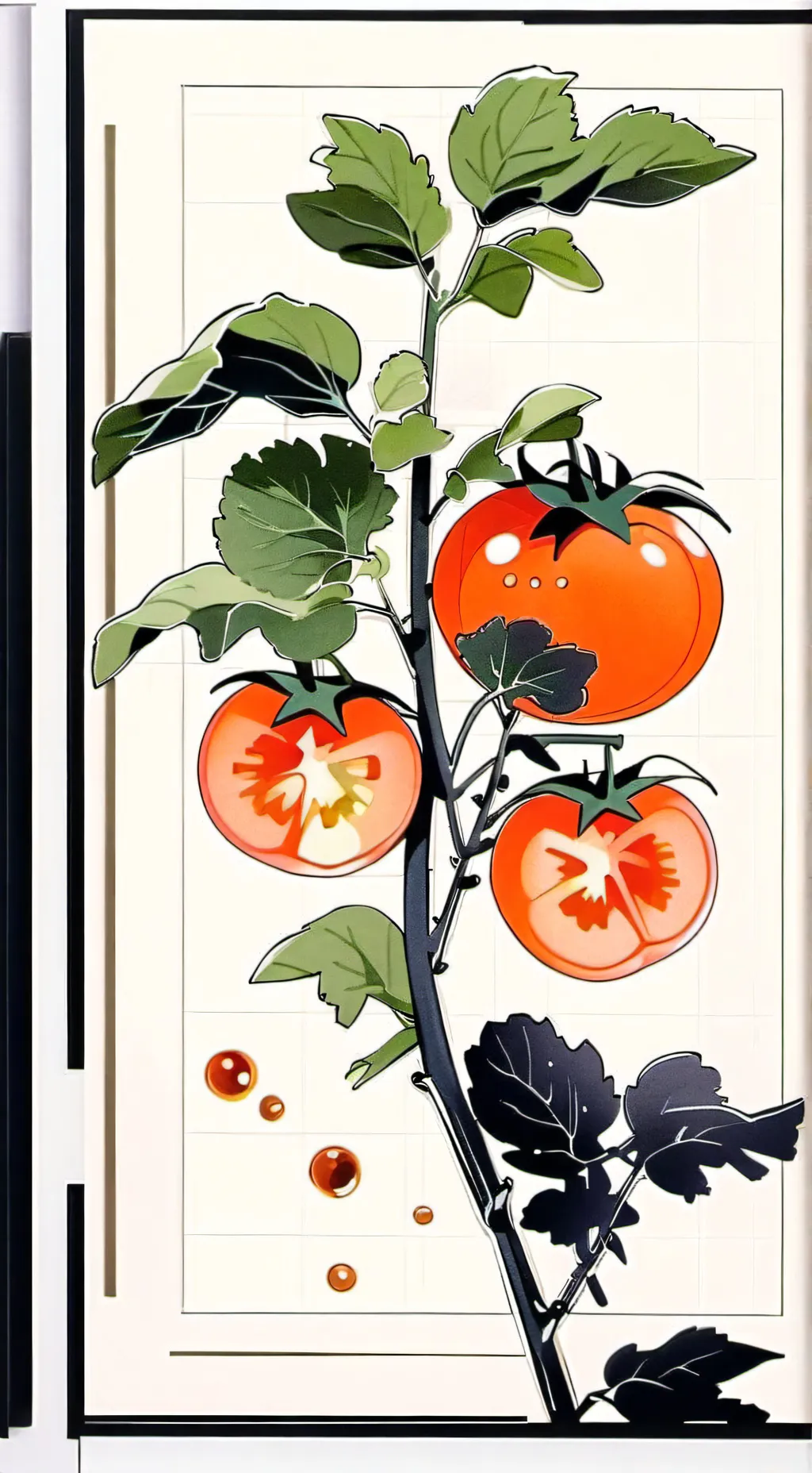 ai character: Tomato background