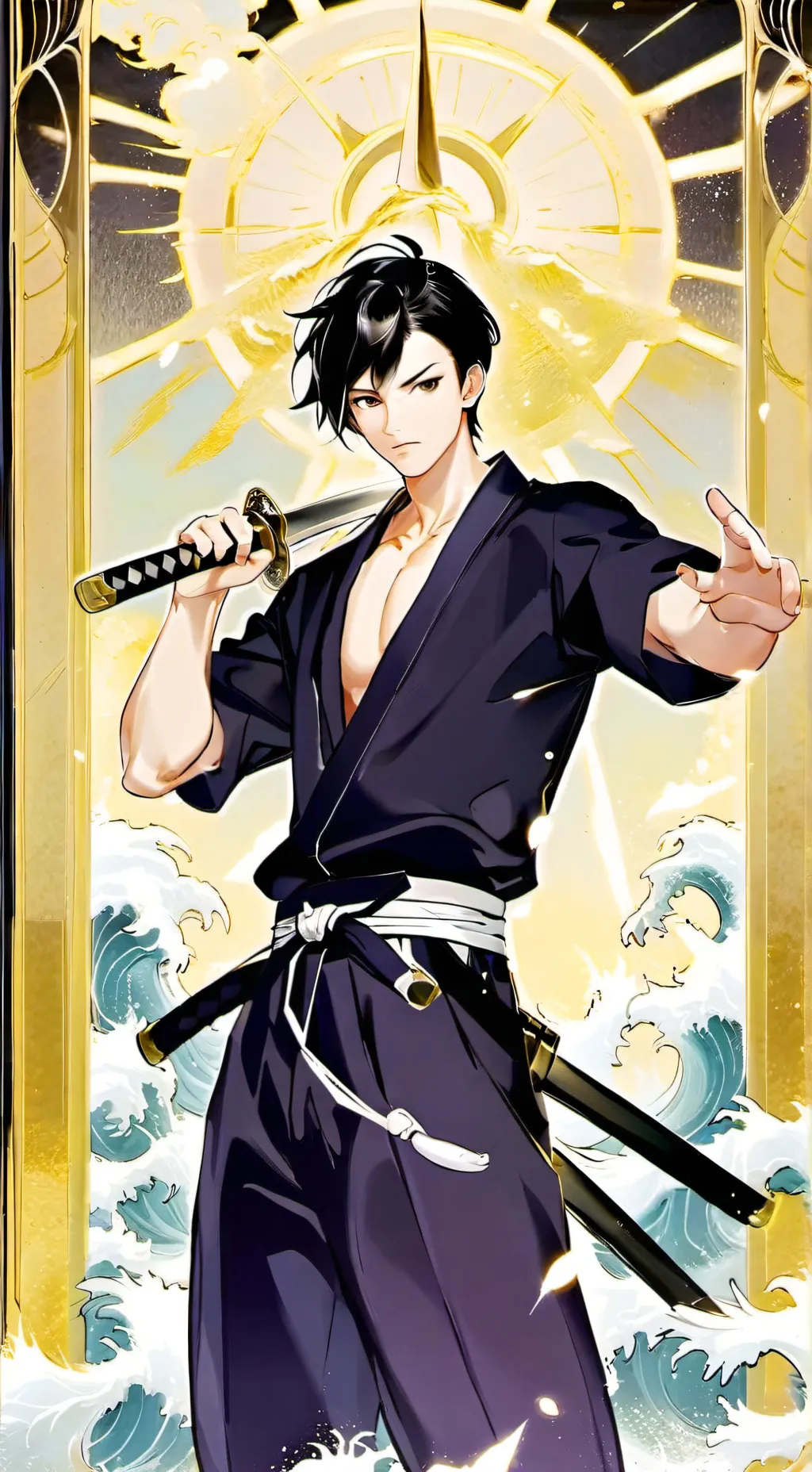 ai character: Gh(powerful) background