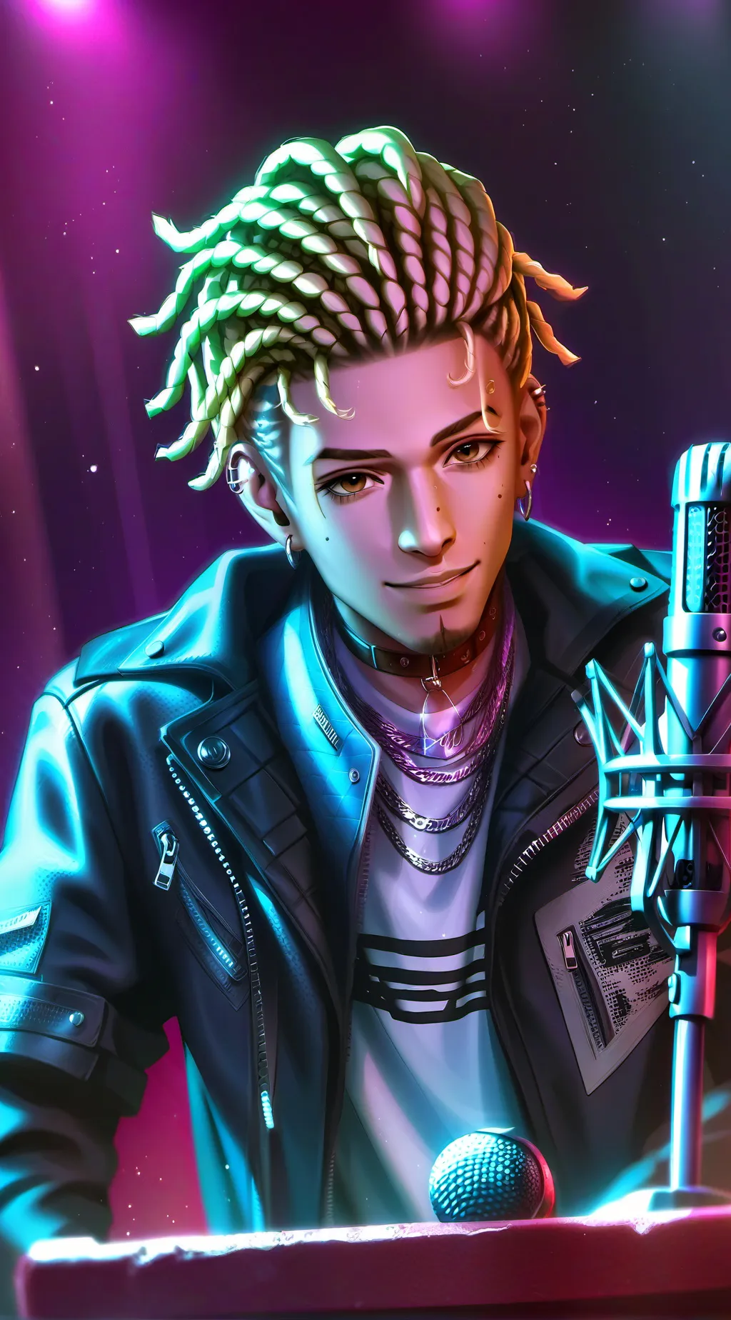 ai character: Juice WRLD background