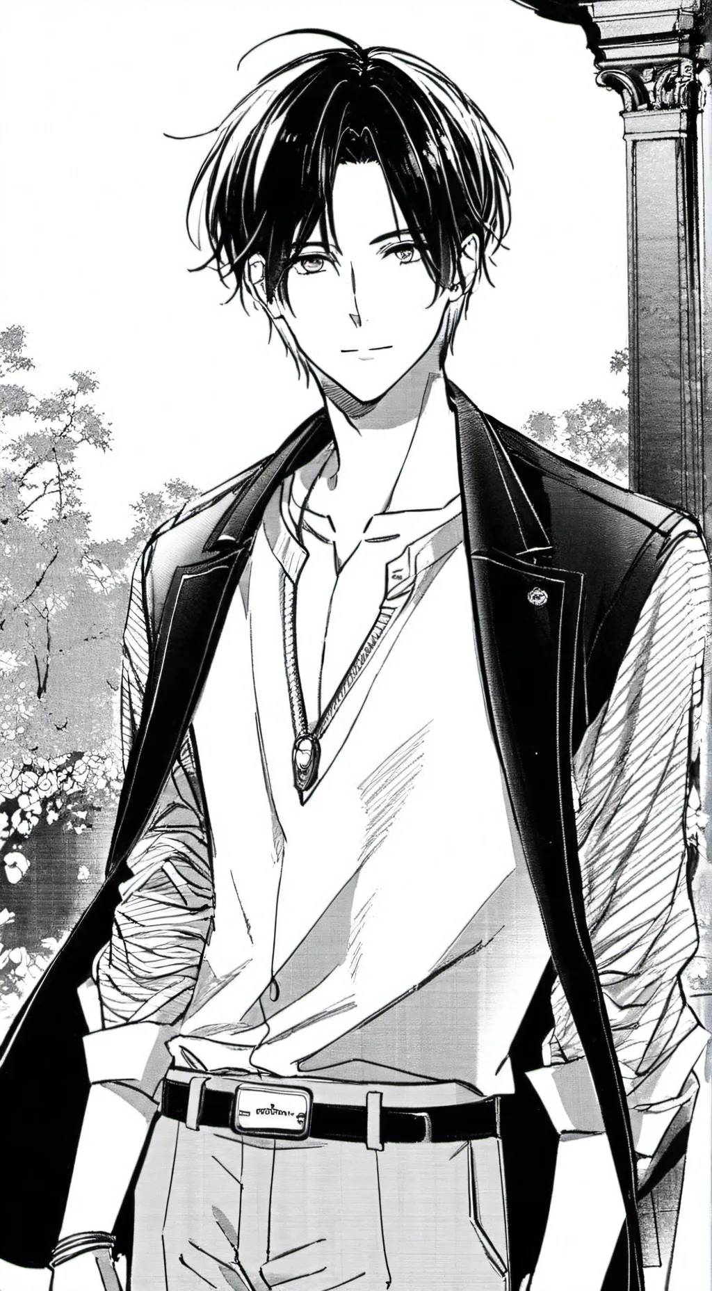 ai character: liam,ash,leo,jake background