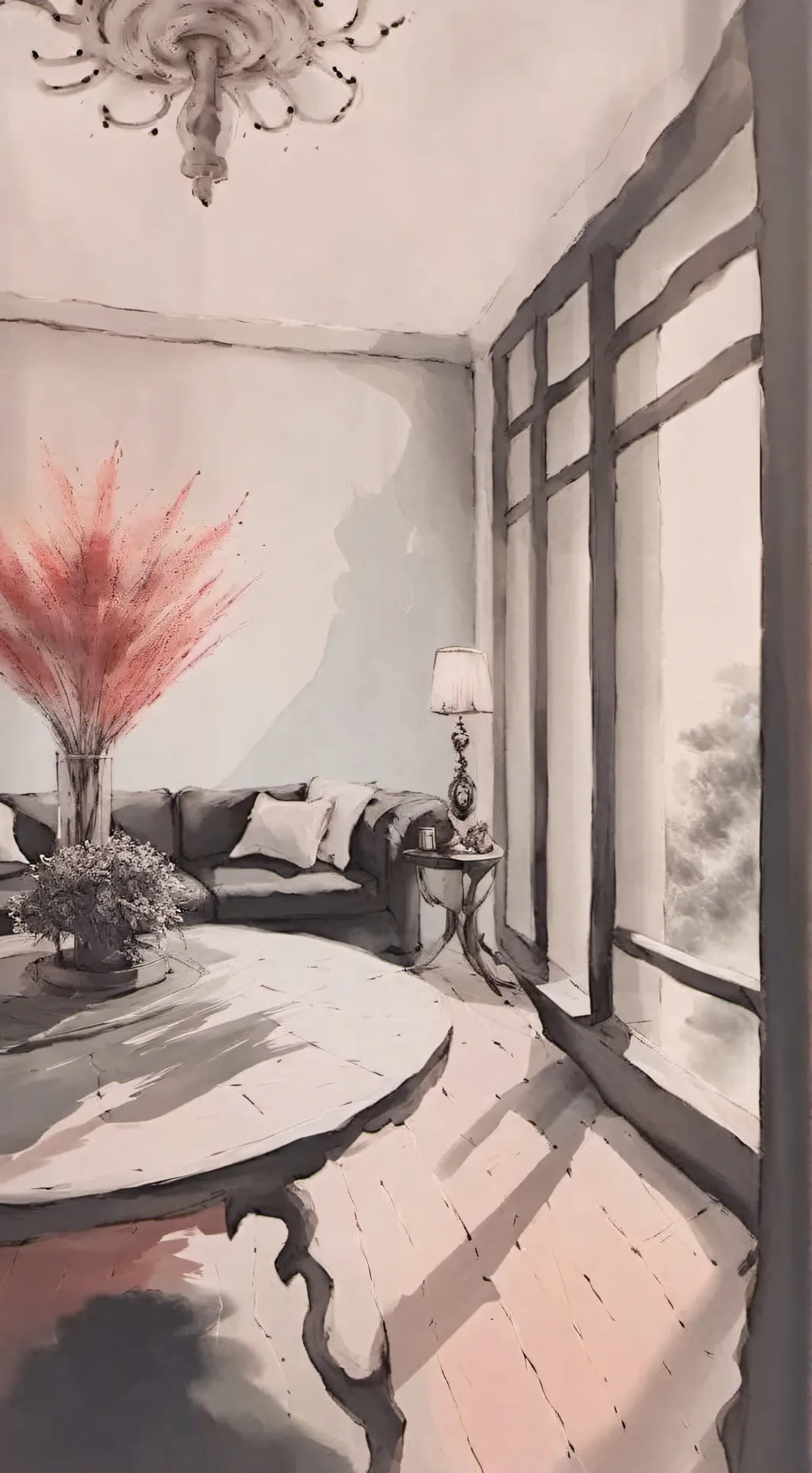 ai character: FPE HOUSE  background