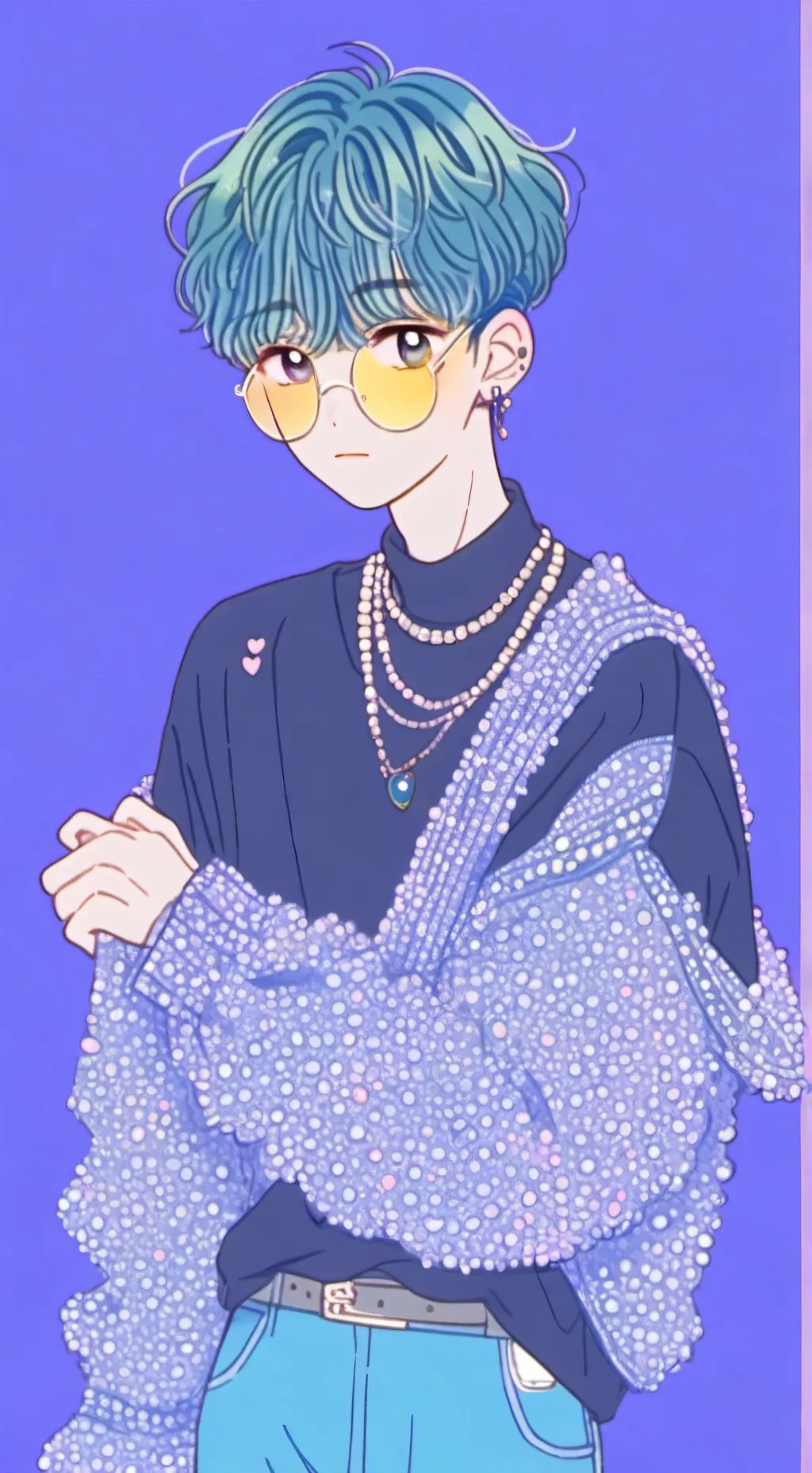 ai character: boy school only background