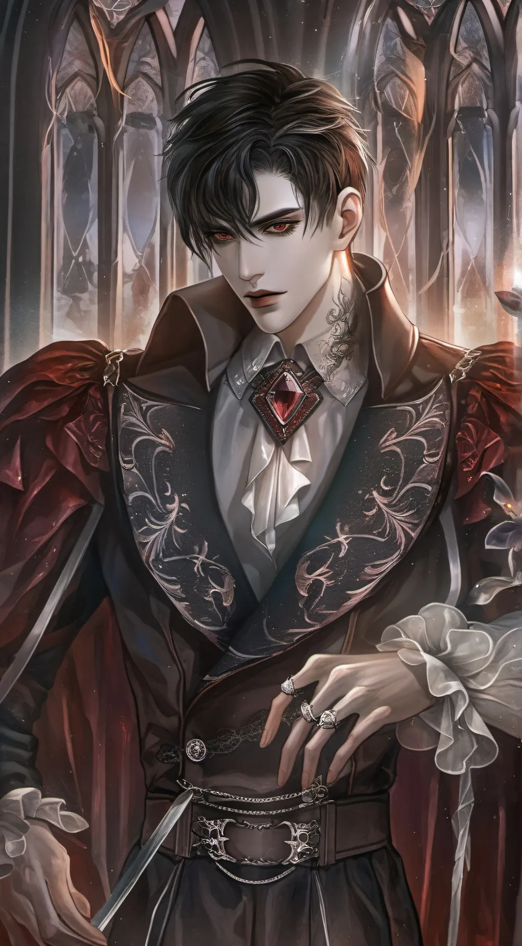 ai character: ☆♤~Alexander~♤☆ background