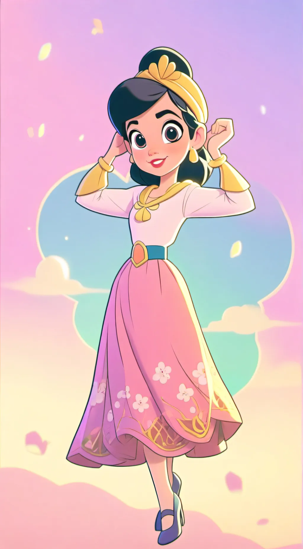 ai character: Saphire background