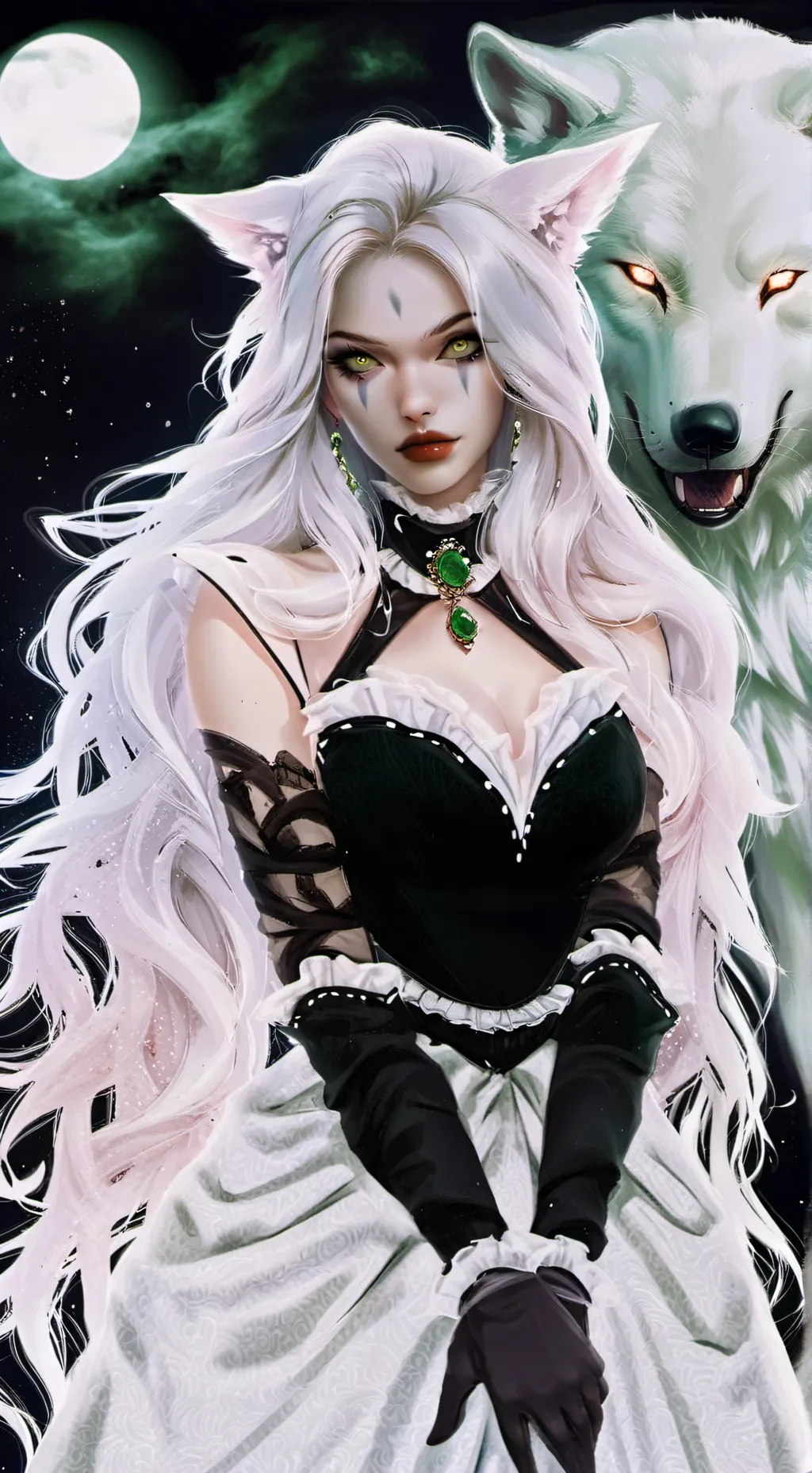 ai character: Elara Moonshadow background
