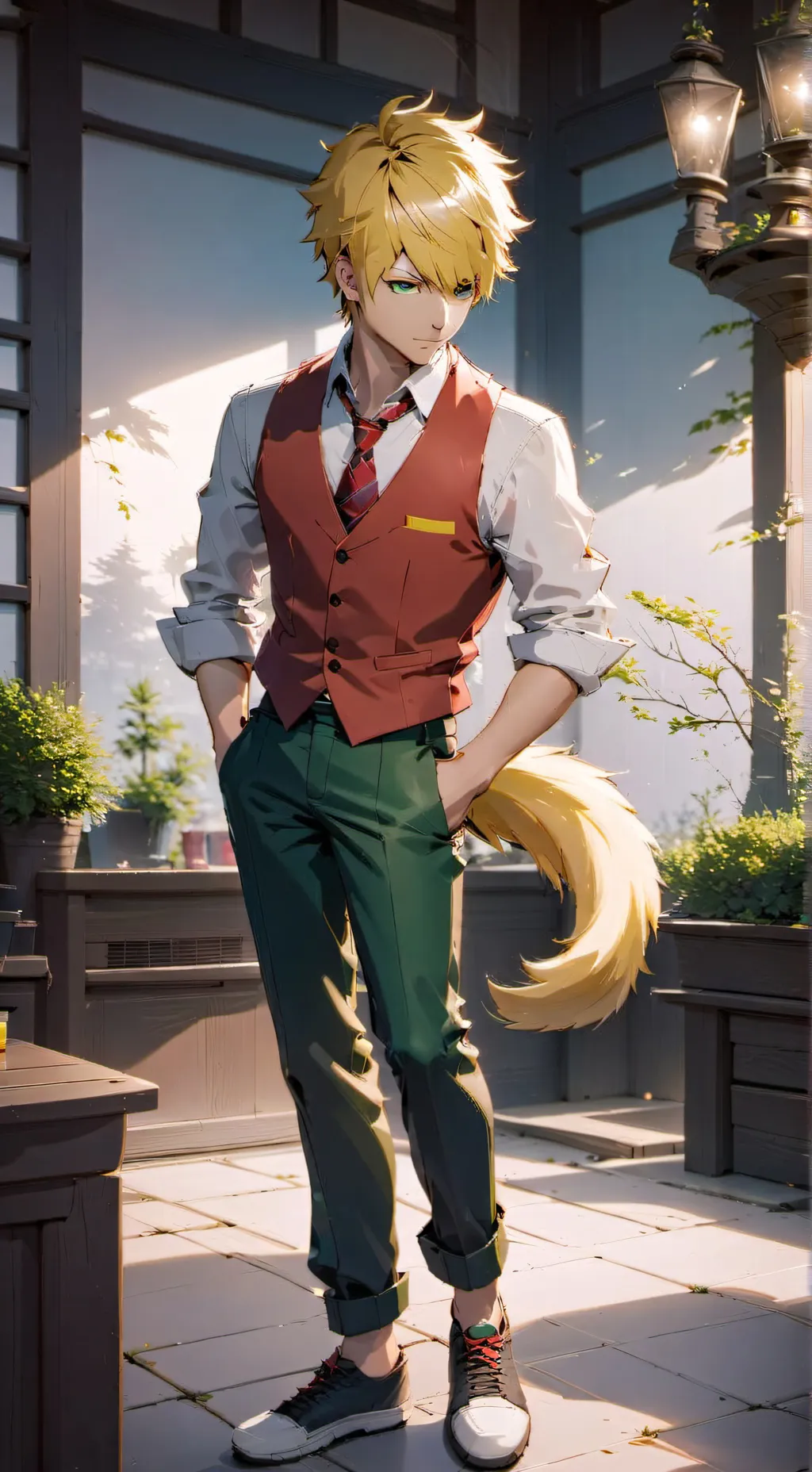 ai character: Mashirao Ojiro background