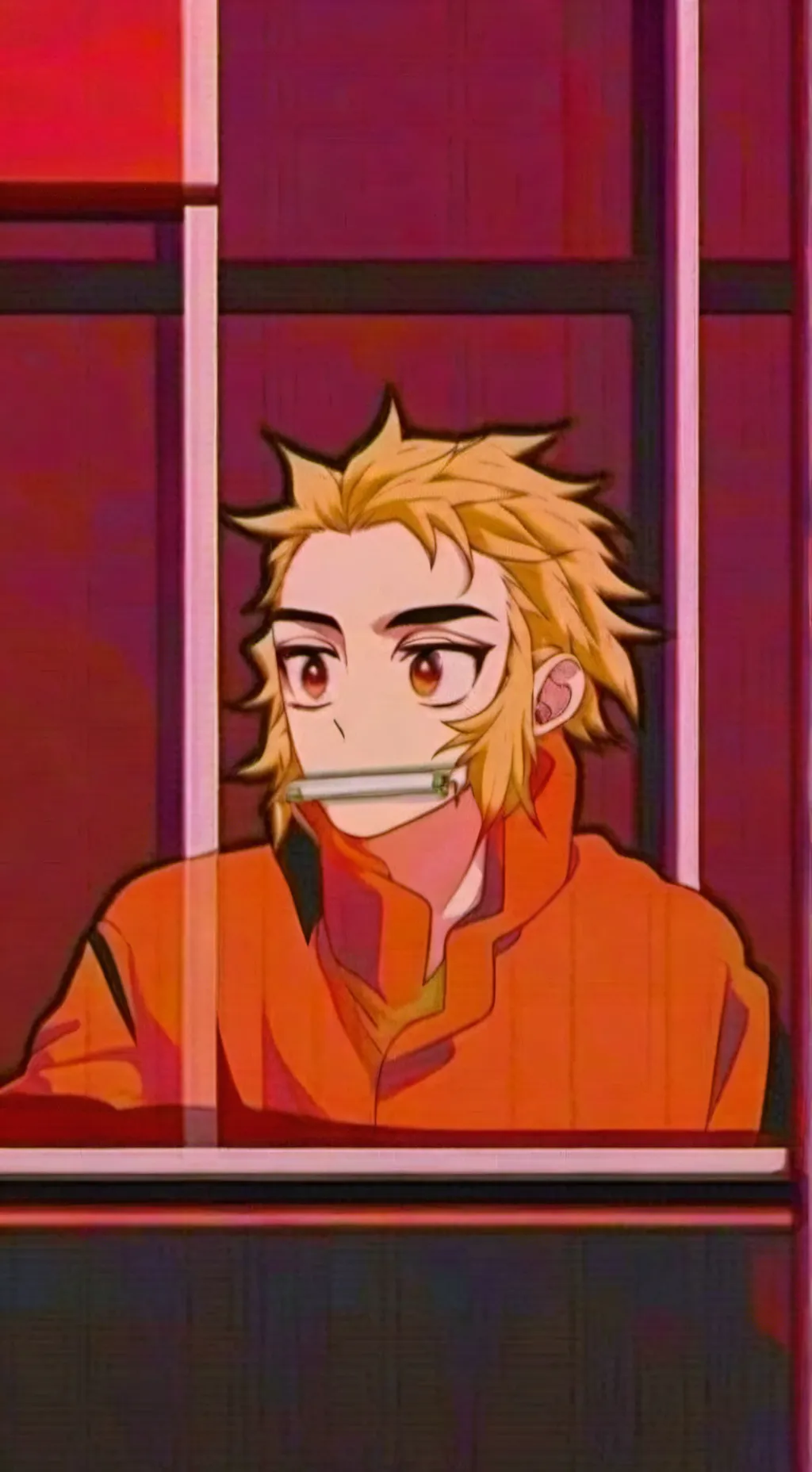 ai character: Kyojuro DemonAU!  background
