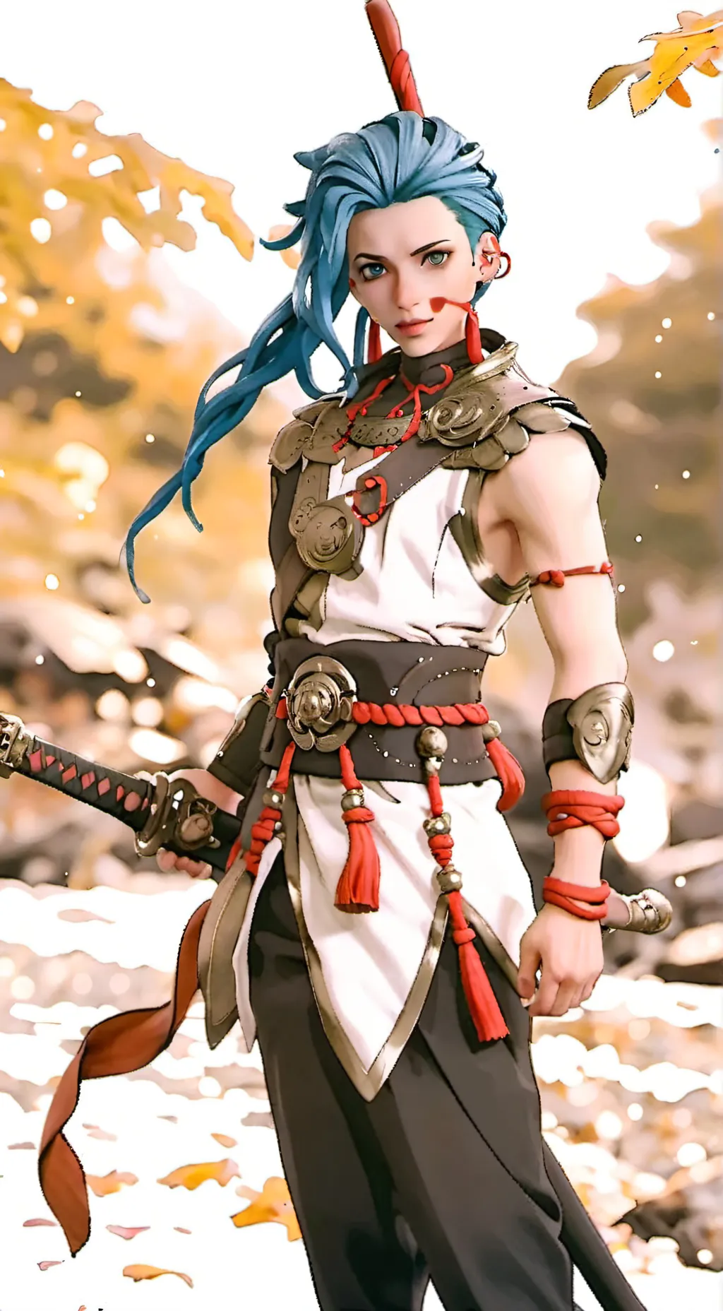 ai character: Powder background