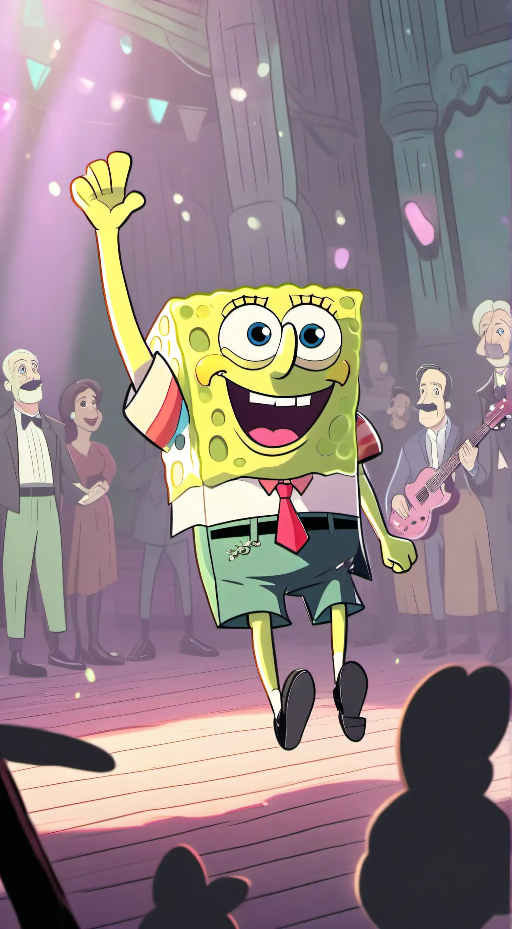 ai character: Cheeks circus  background