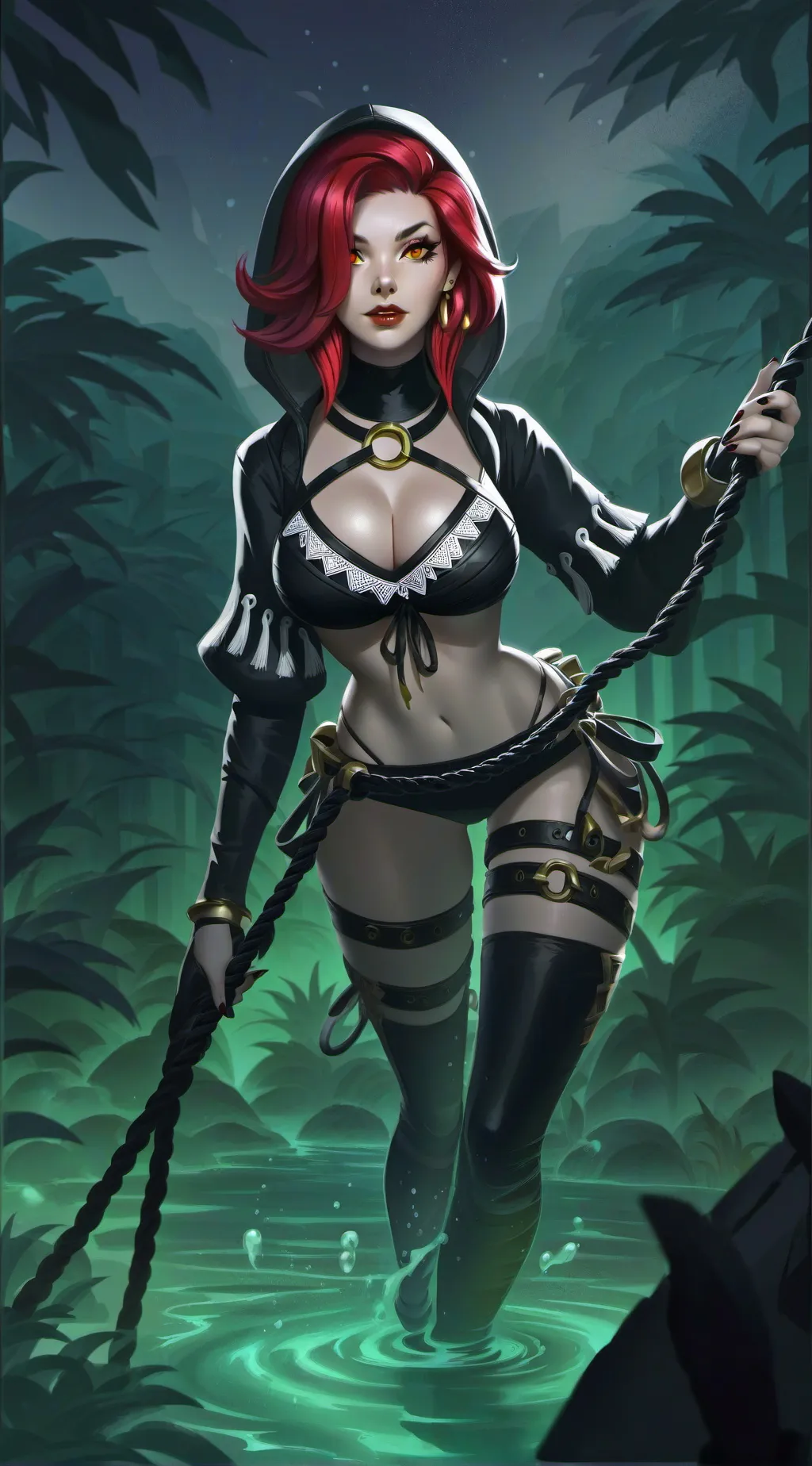 ai character: Swimming party background