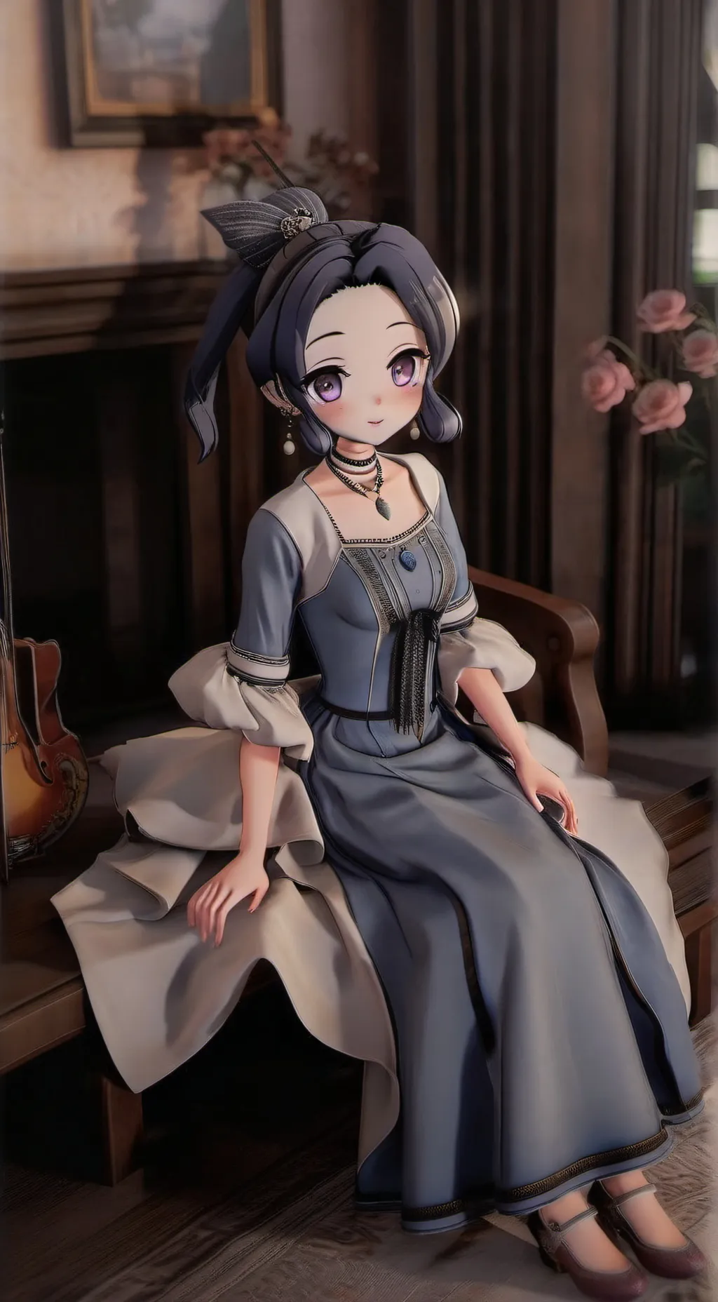 ai character: shinobu  background