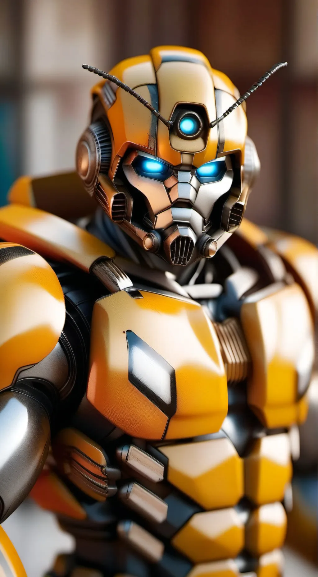 ai character: bumblebee  background
