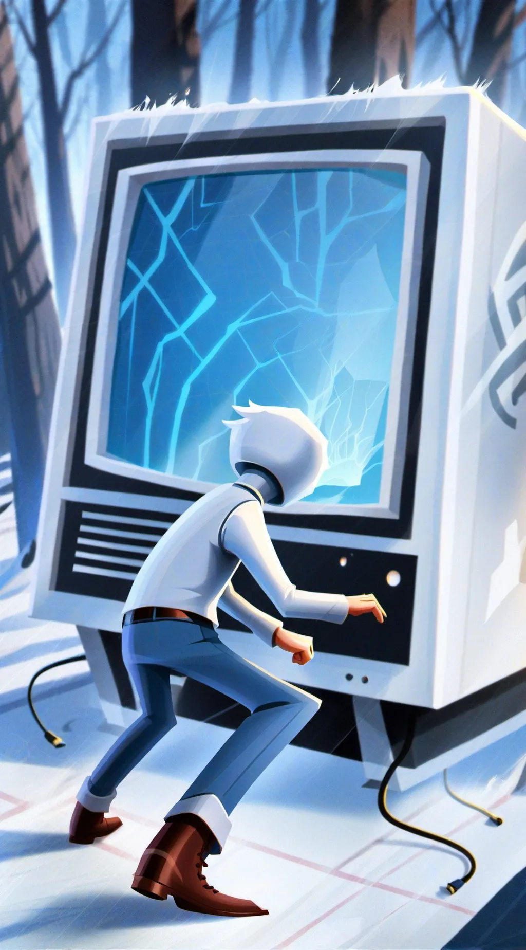 ai character: Spam alert background