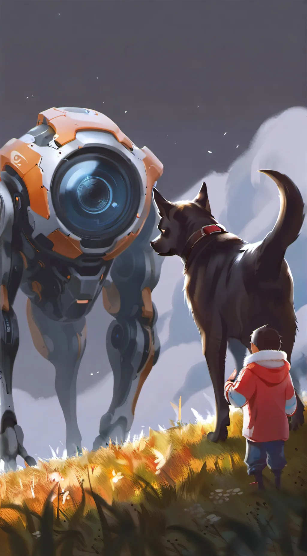 ai character: Bluey X Md background