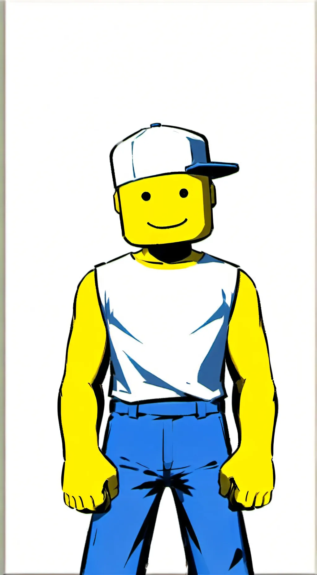 ai character: Blocky background