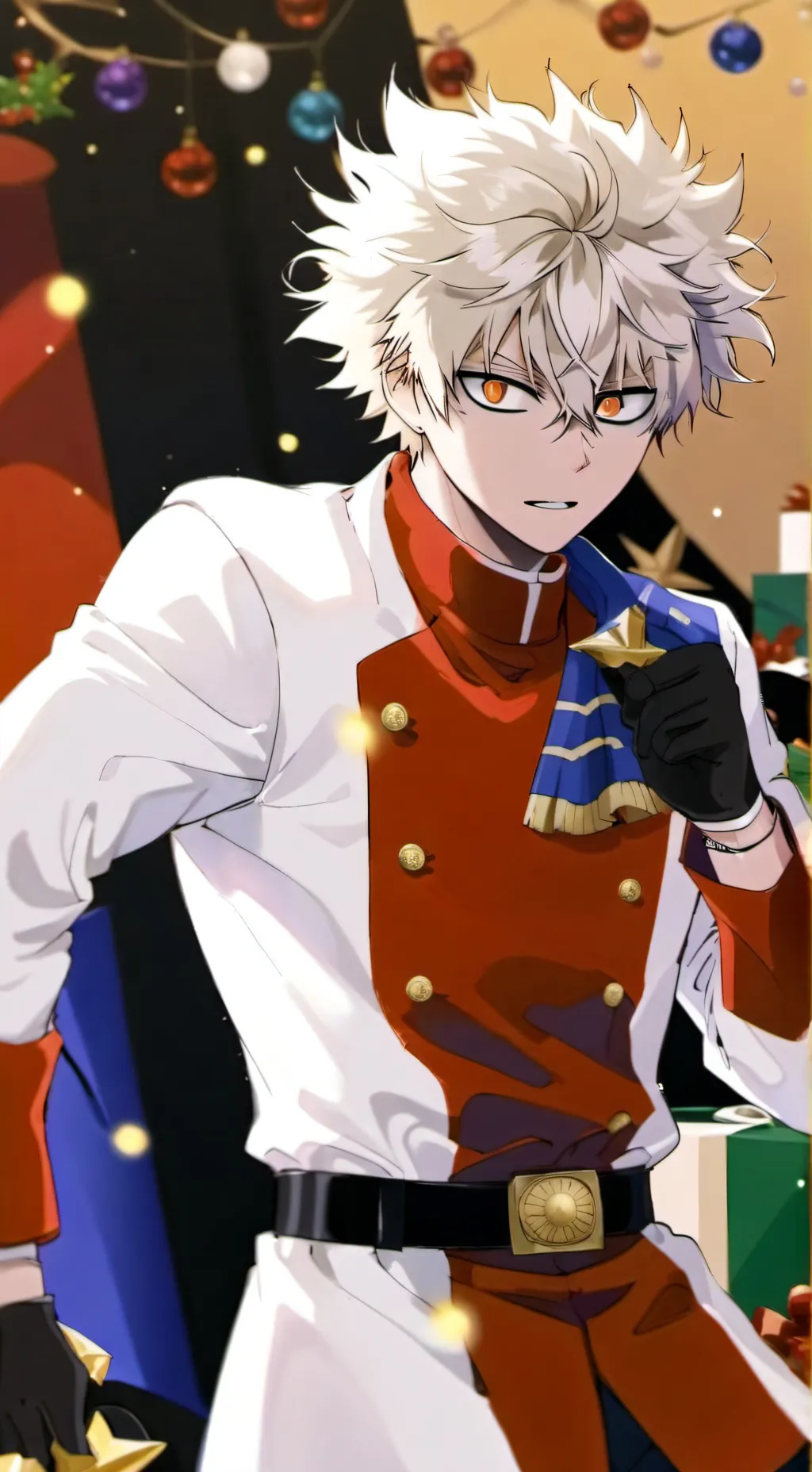 ai character: Bakugo (Christmas) background