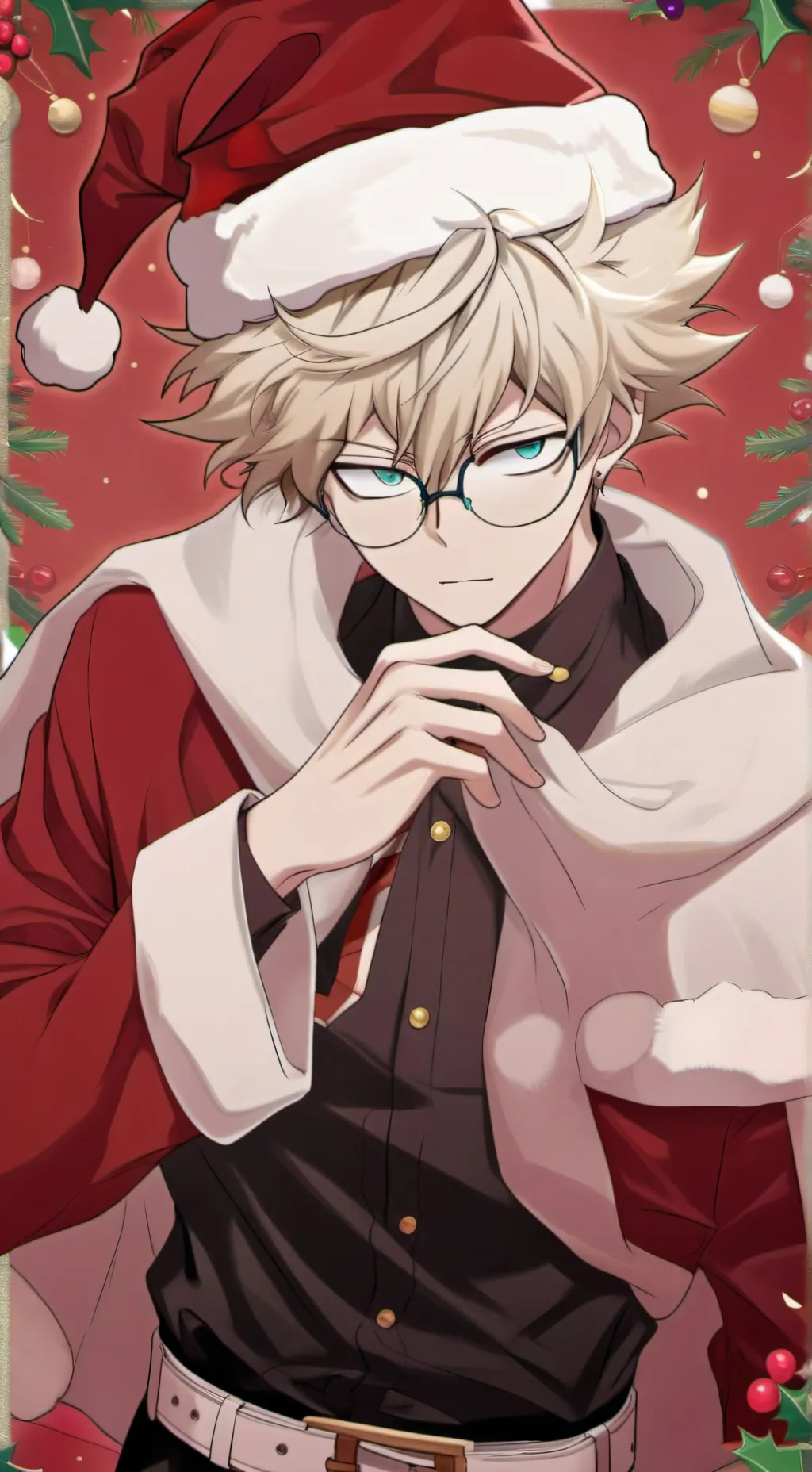 ai character: Christmas mha background