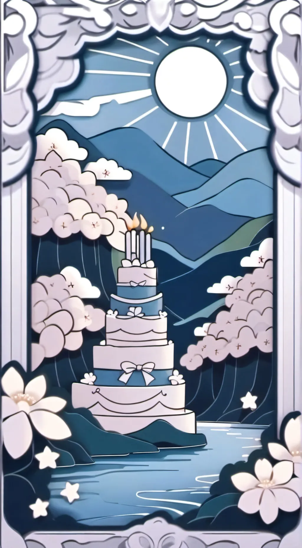 ai character: Mha birthday background
