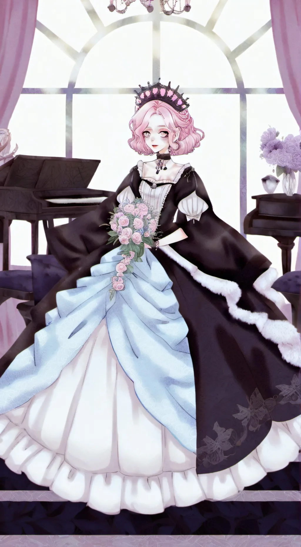 ai character: queen Evieanna background