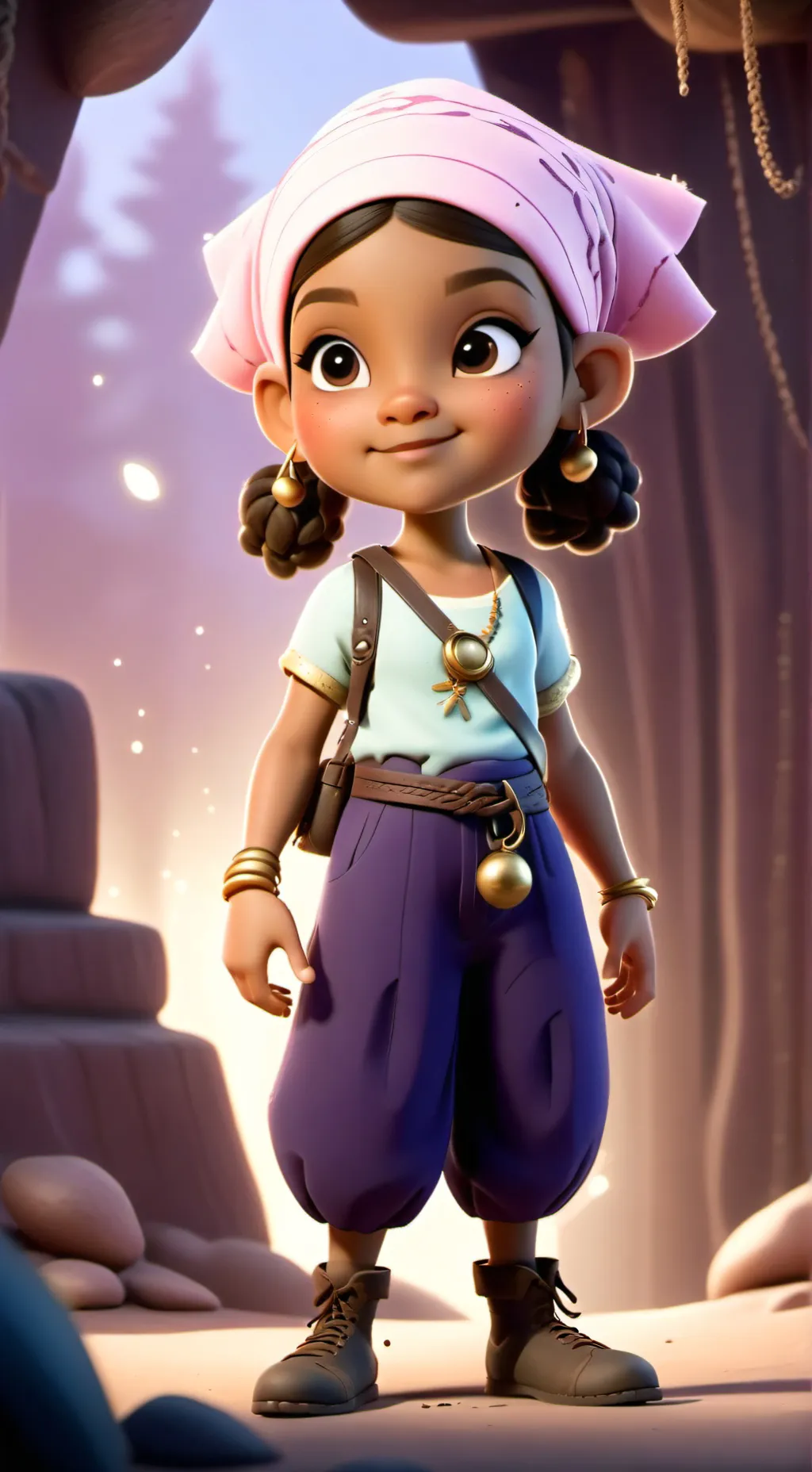 ai character: Izzy  background