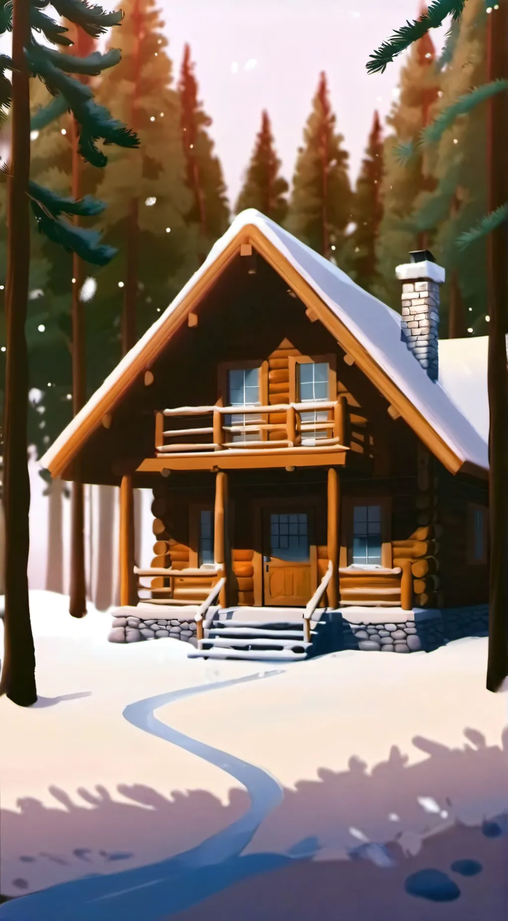 ai character: MHA Winter background