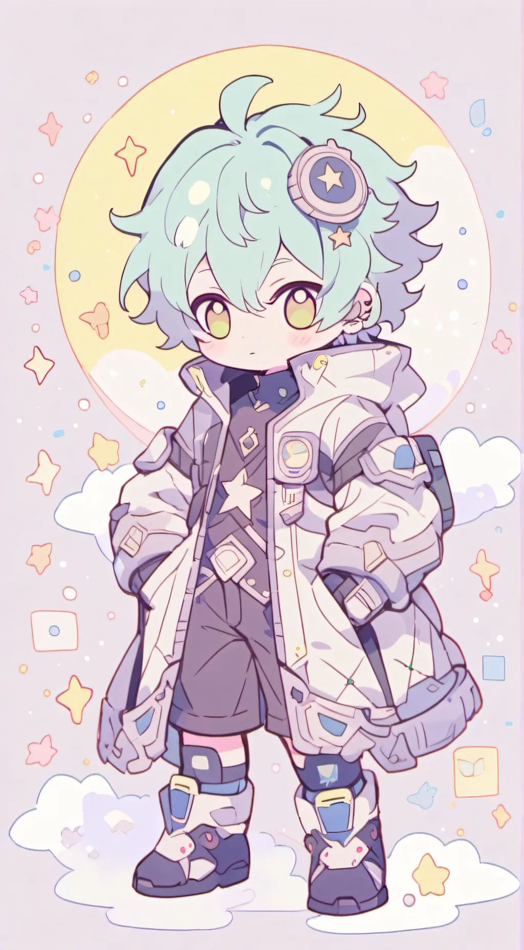 ai character: Moon  background