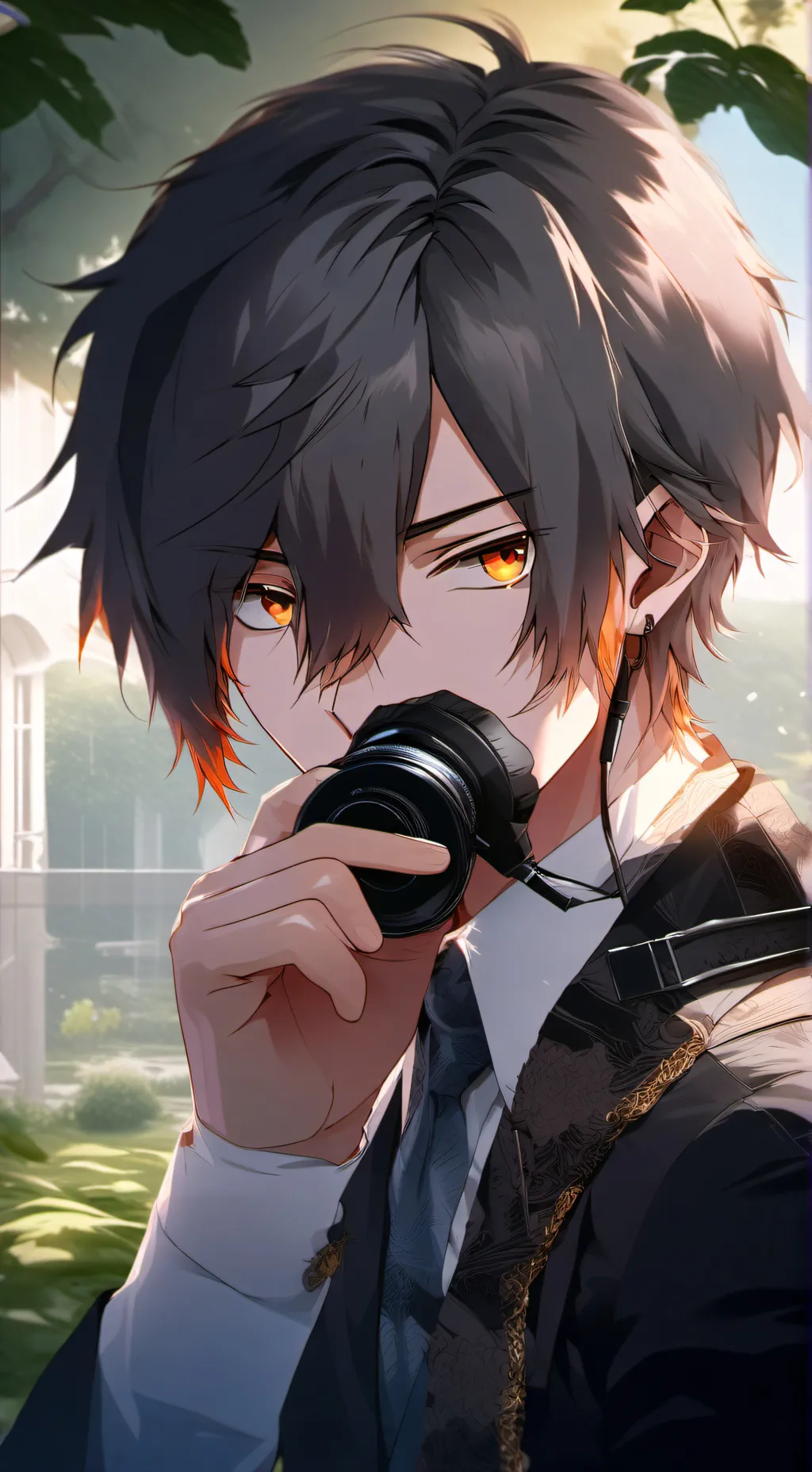 ai character: 😘León 😍 background