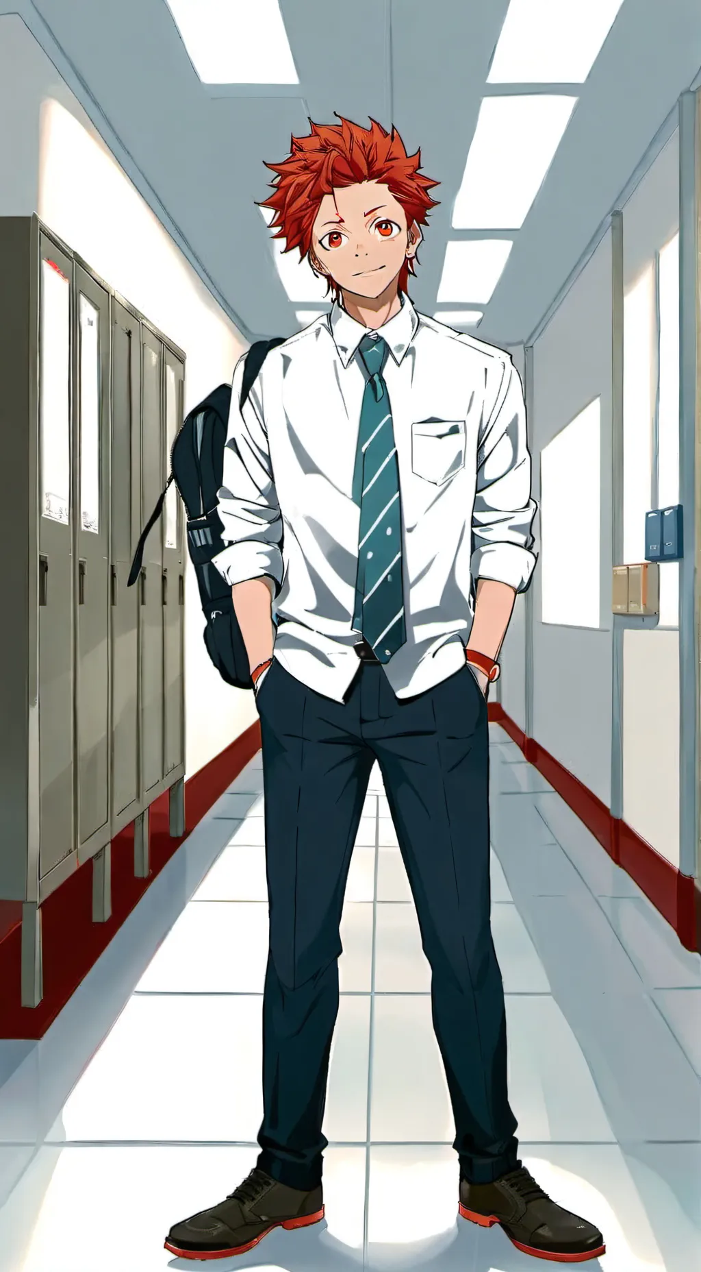 ai character: Eijiro Kirishima  background