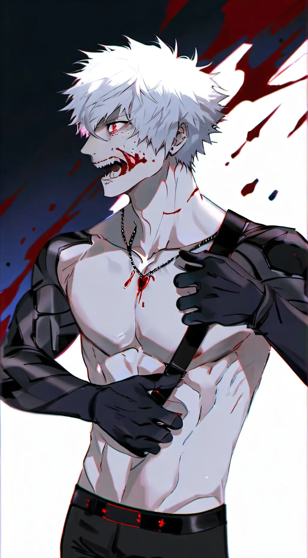 ai character: Bakugo sissy background