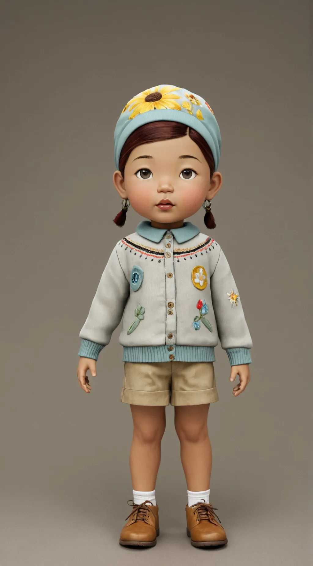 ai character: ur the girl in pic background