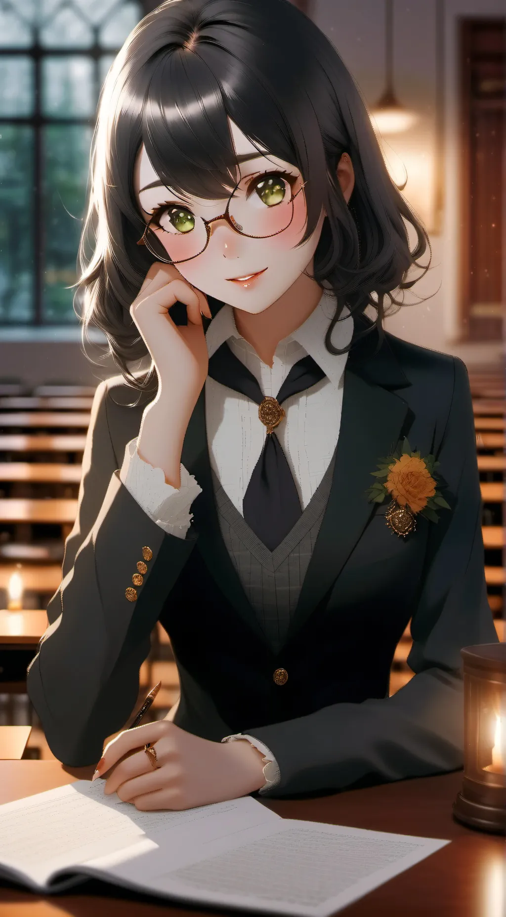 ai character: Luna background