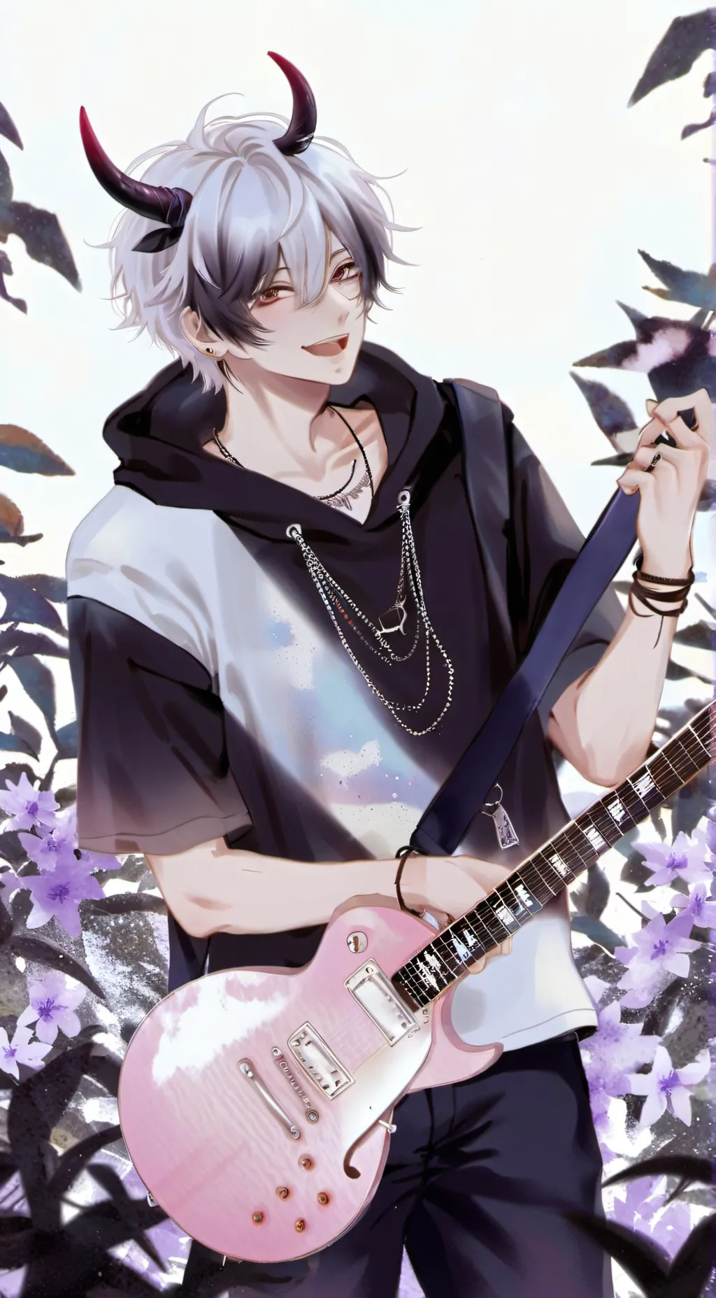 ai character: ~•`Asher/Ash~`• background