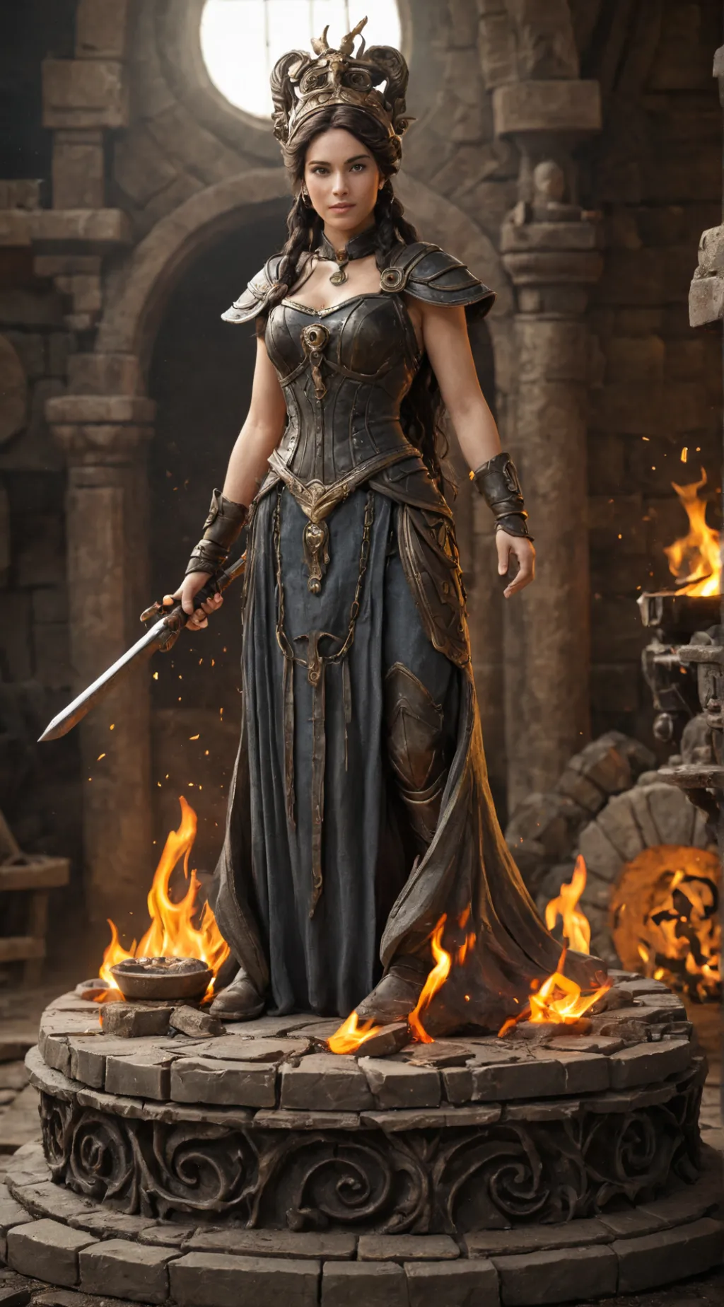 ai character: Mystery Smithy background