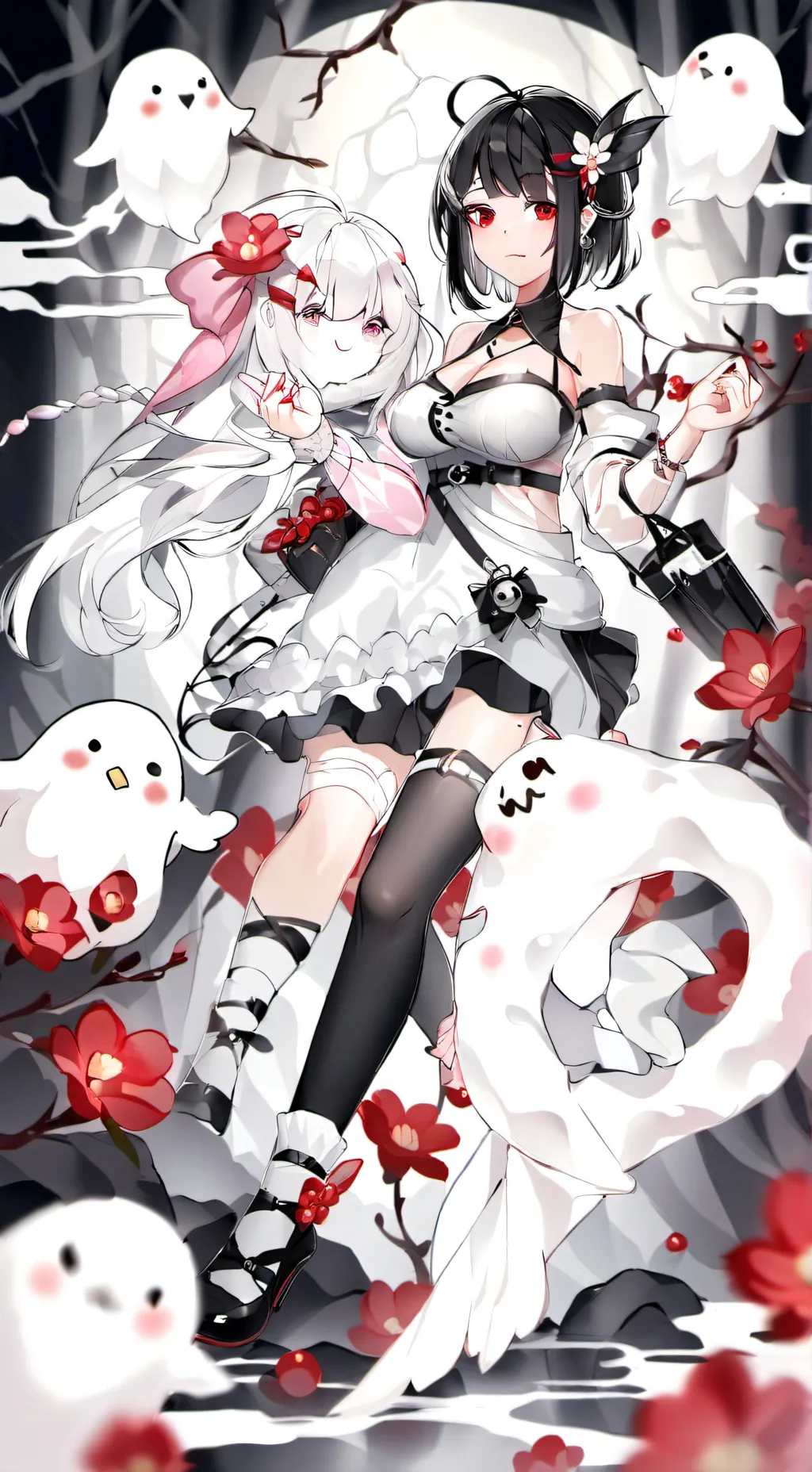 ai character: Ghosts~ background
