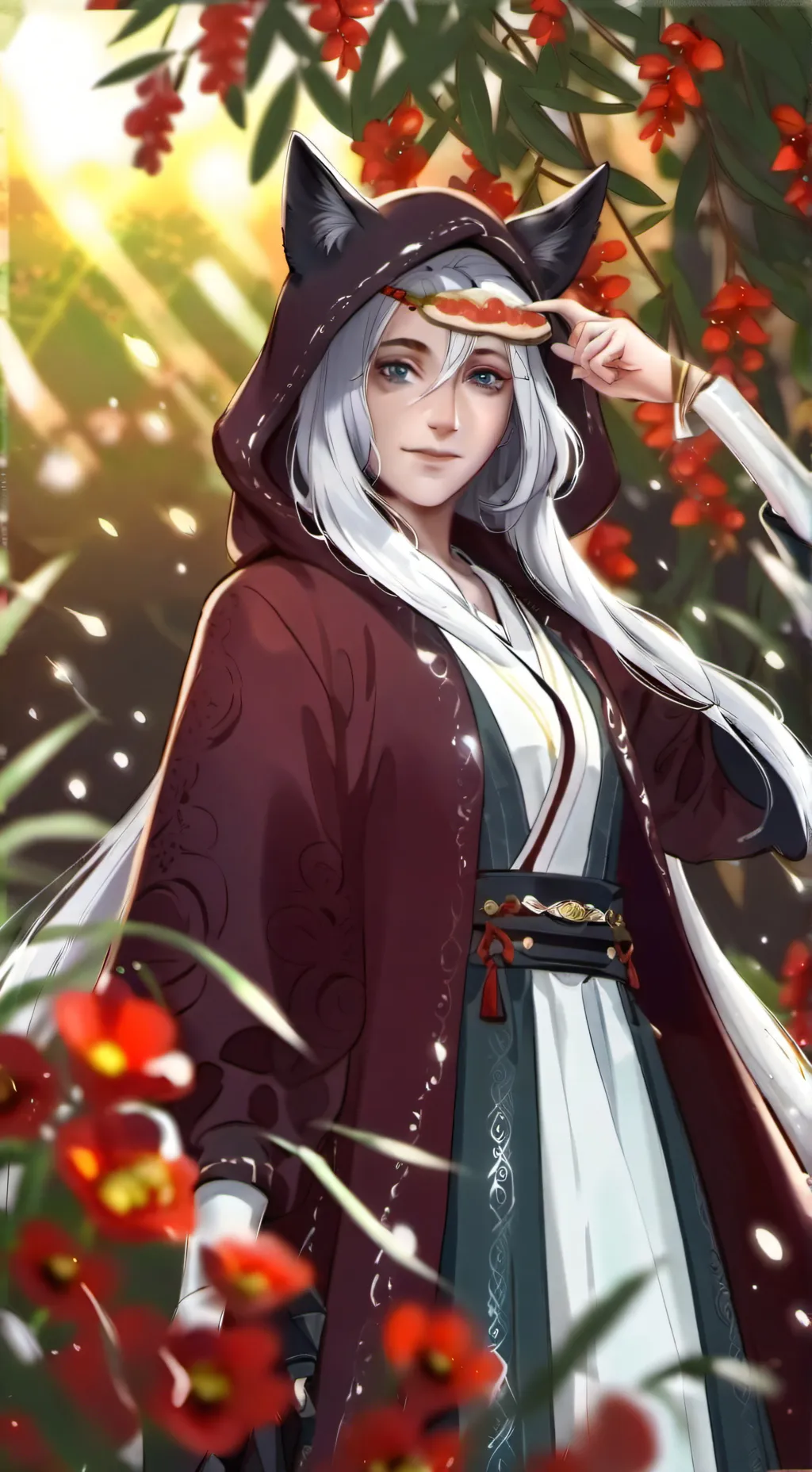ai character: Amelia Trese Shino background