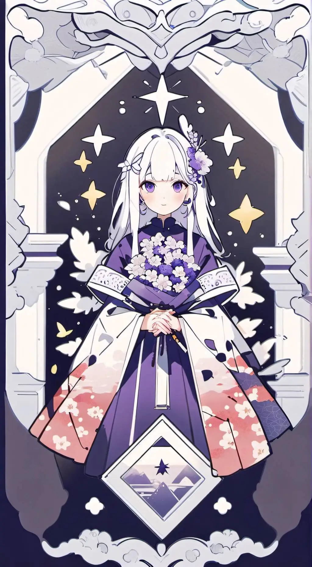 ai character: Qristina  background