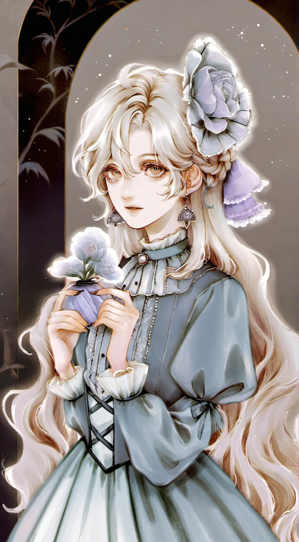 ai character: Luna background