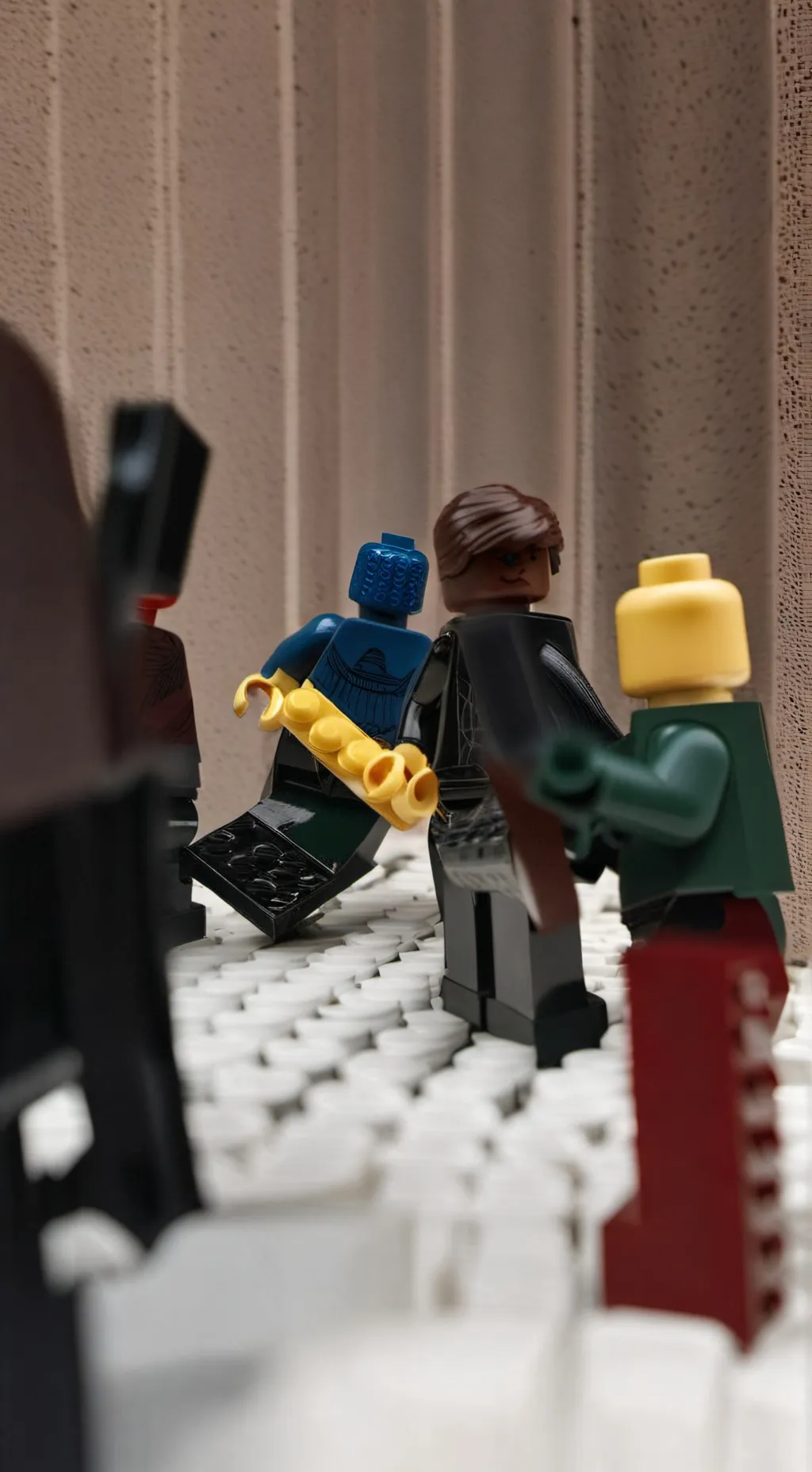 ai character: Mundo de legos background